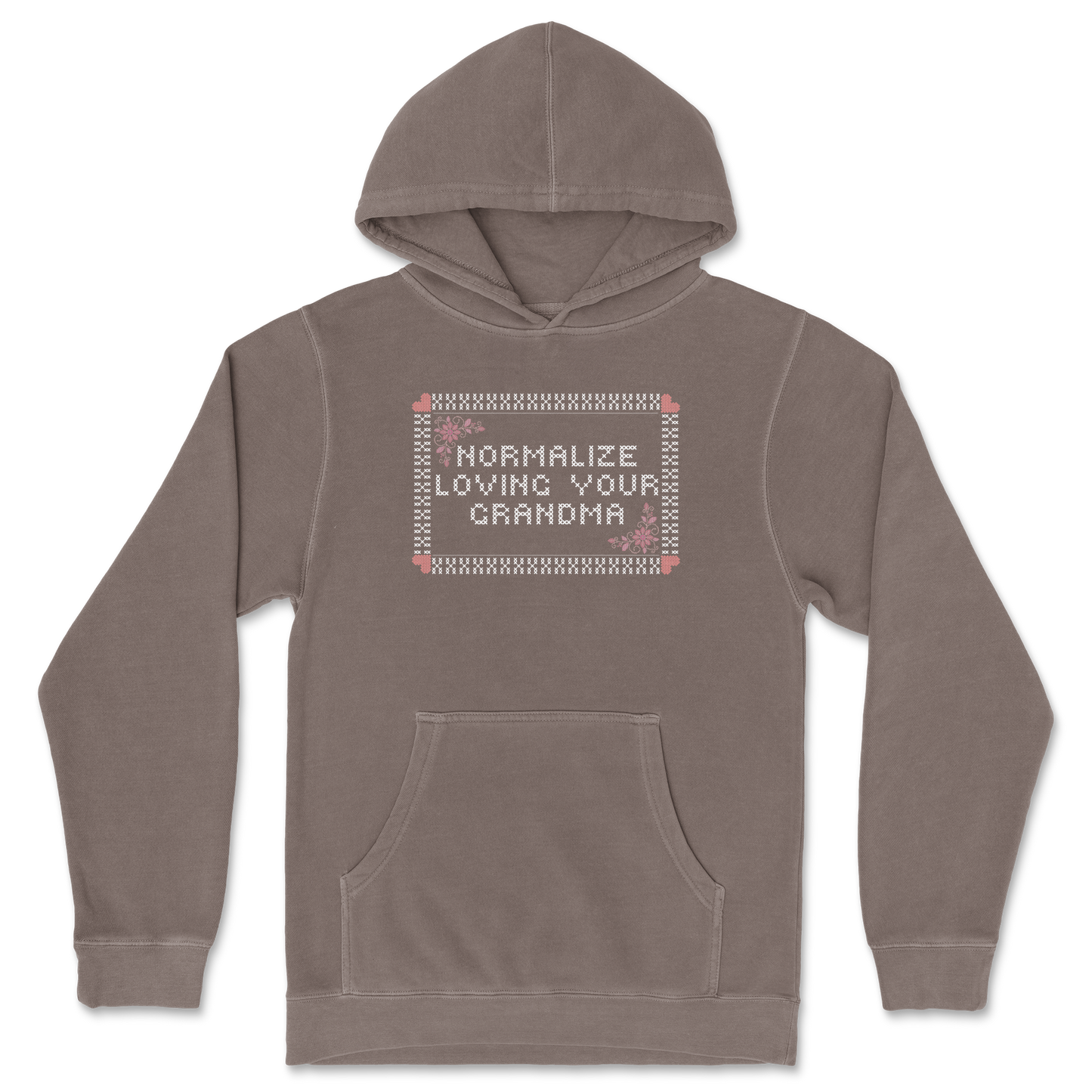 Independent Clothing Co. Hoodie Cross Stitch in Clay