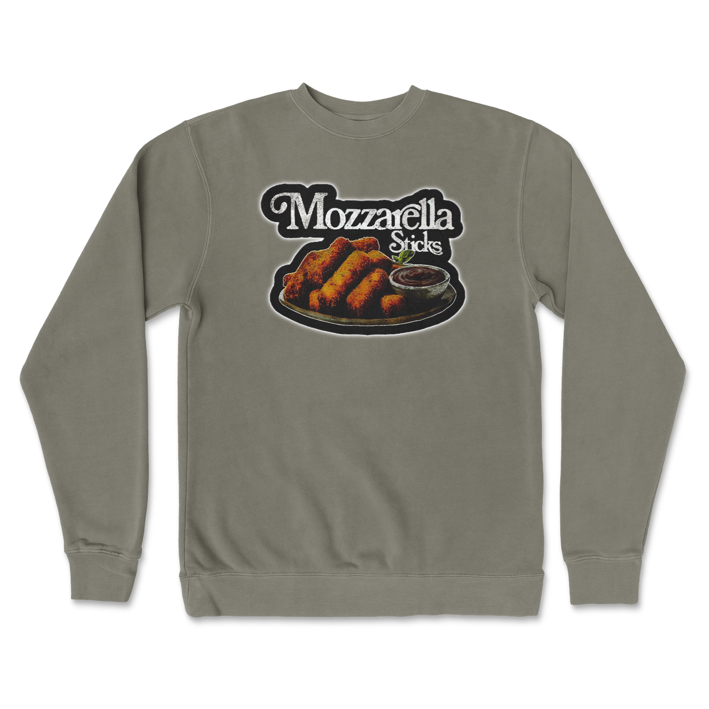 Independent Clothing Co. Crew Neck Mozzarella Sticks in Army