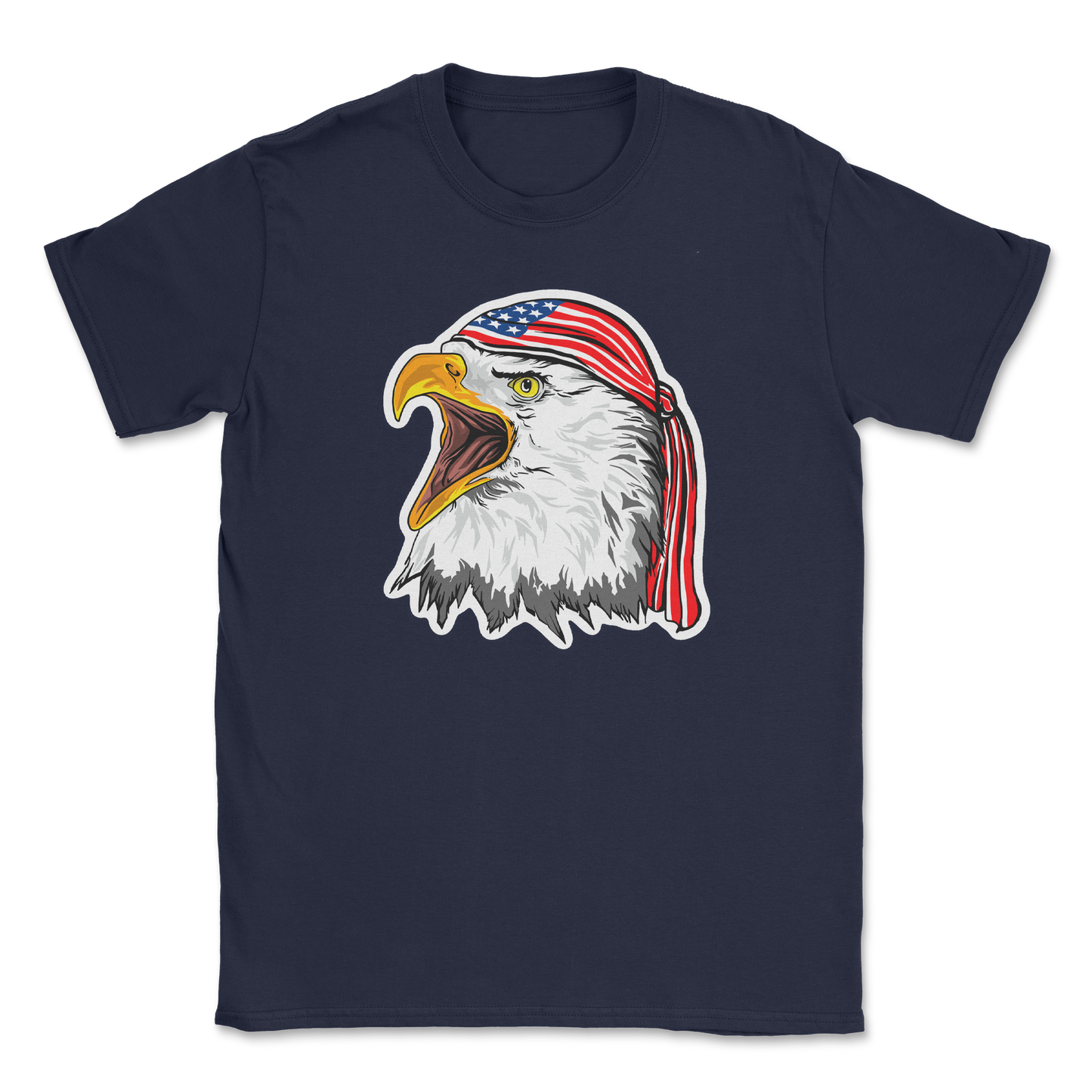 Heavy Blend T-Shirt Freedom Eagle in Navy