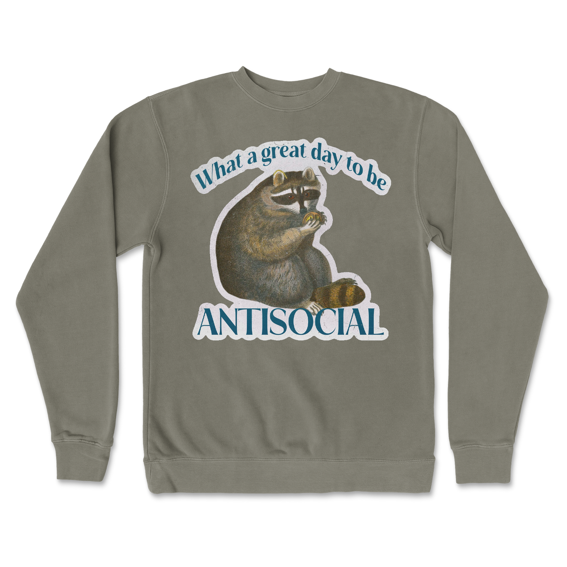 Independent Clothing Co. Crew Neck Antisocial in Army