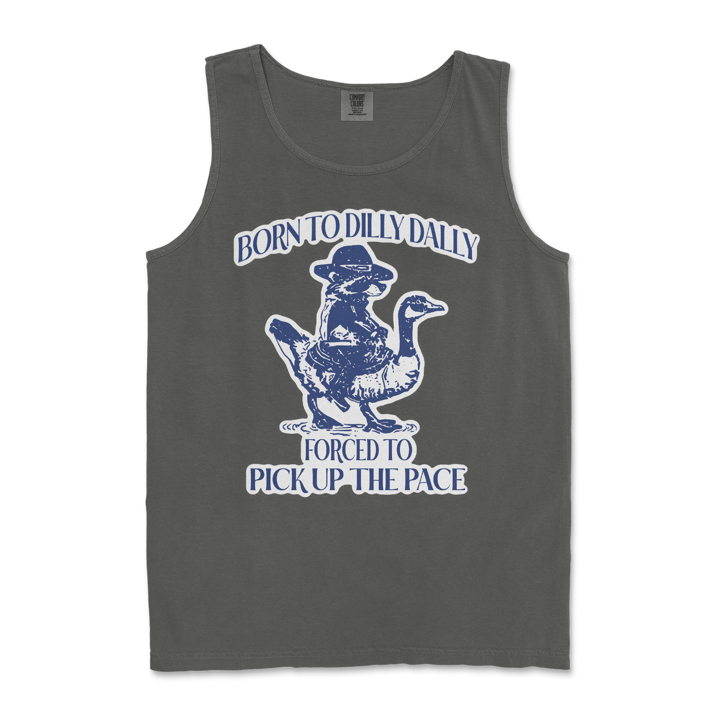 Comfort Colors Tank Top Dilly Dally in Pepper