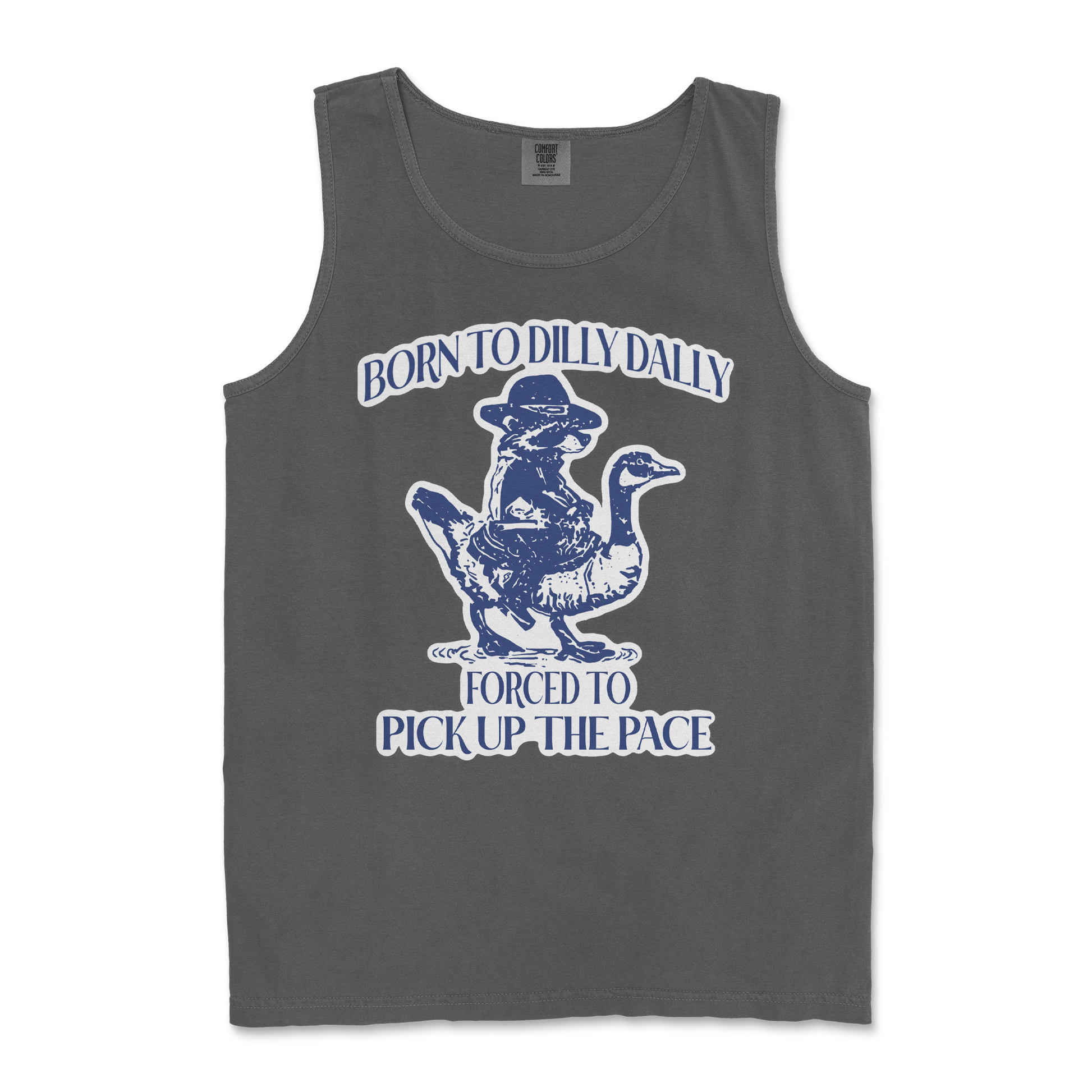 Comfort Colors Tank Top Dilly Dally  in Pepper