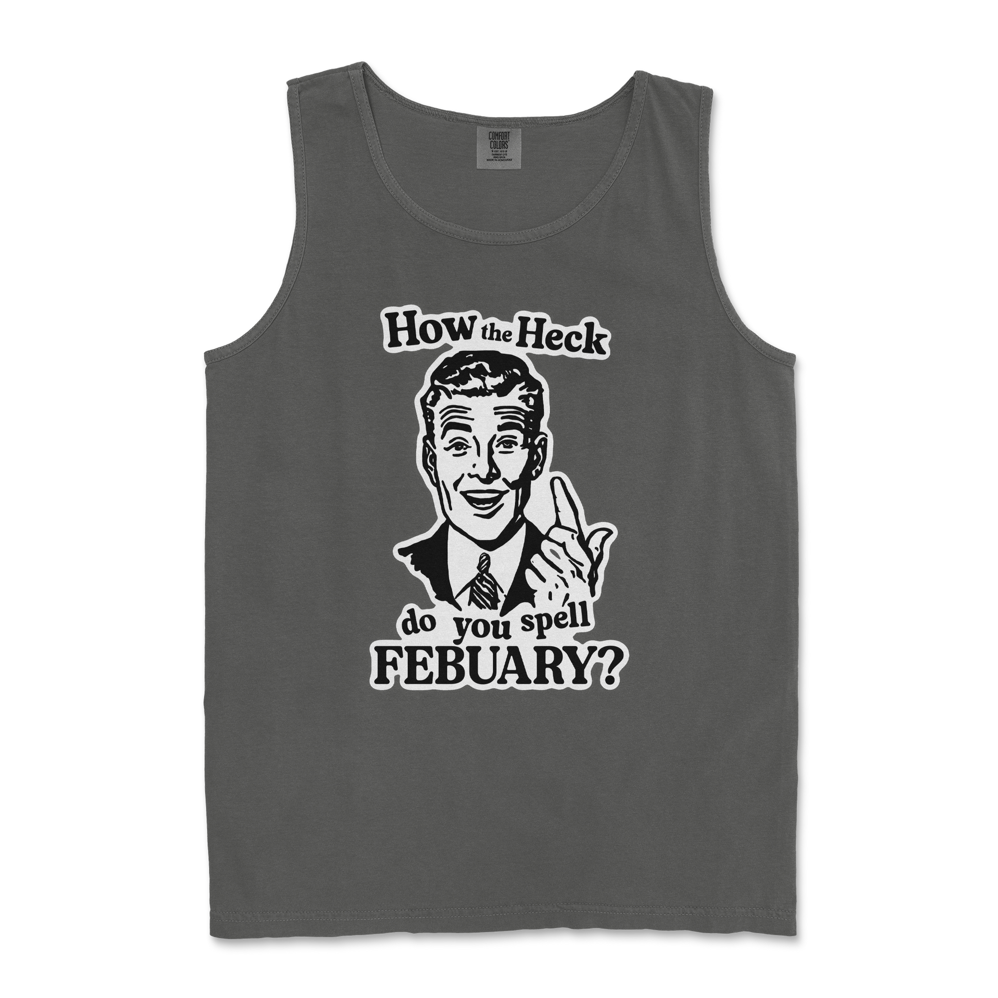Comfort Colors Tank Top February in Pepper