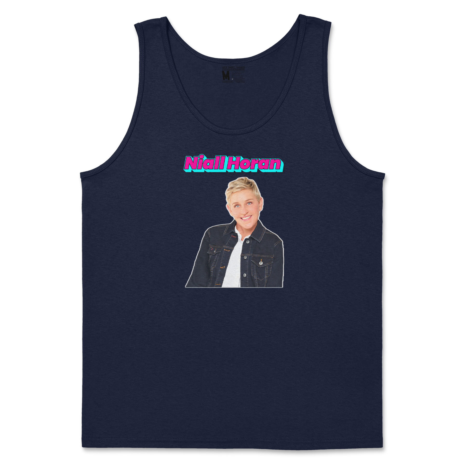 Gildan SoftStyle Tank Top Niall Horan in Navy