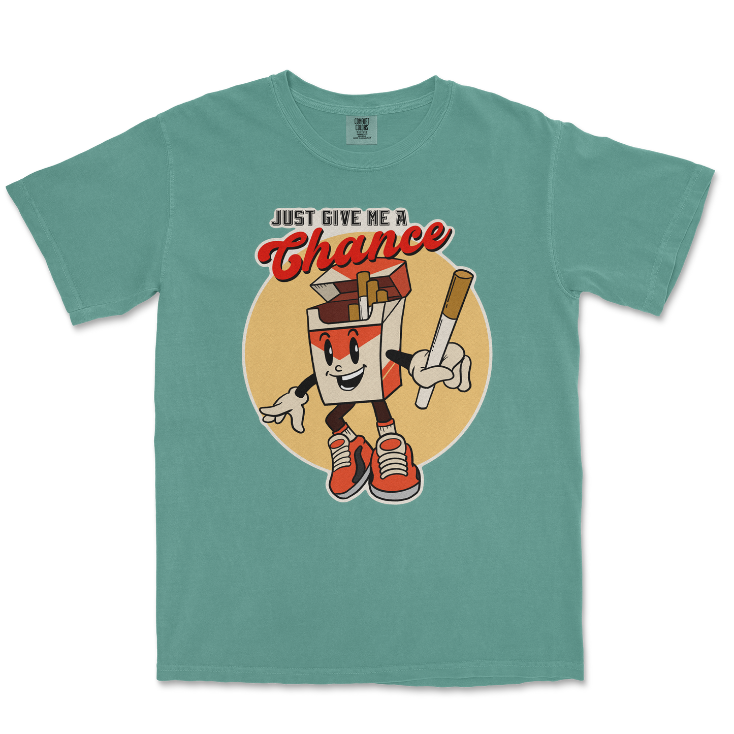 Comfort Colors T-Shirt Vintage Cigarette in Light Green