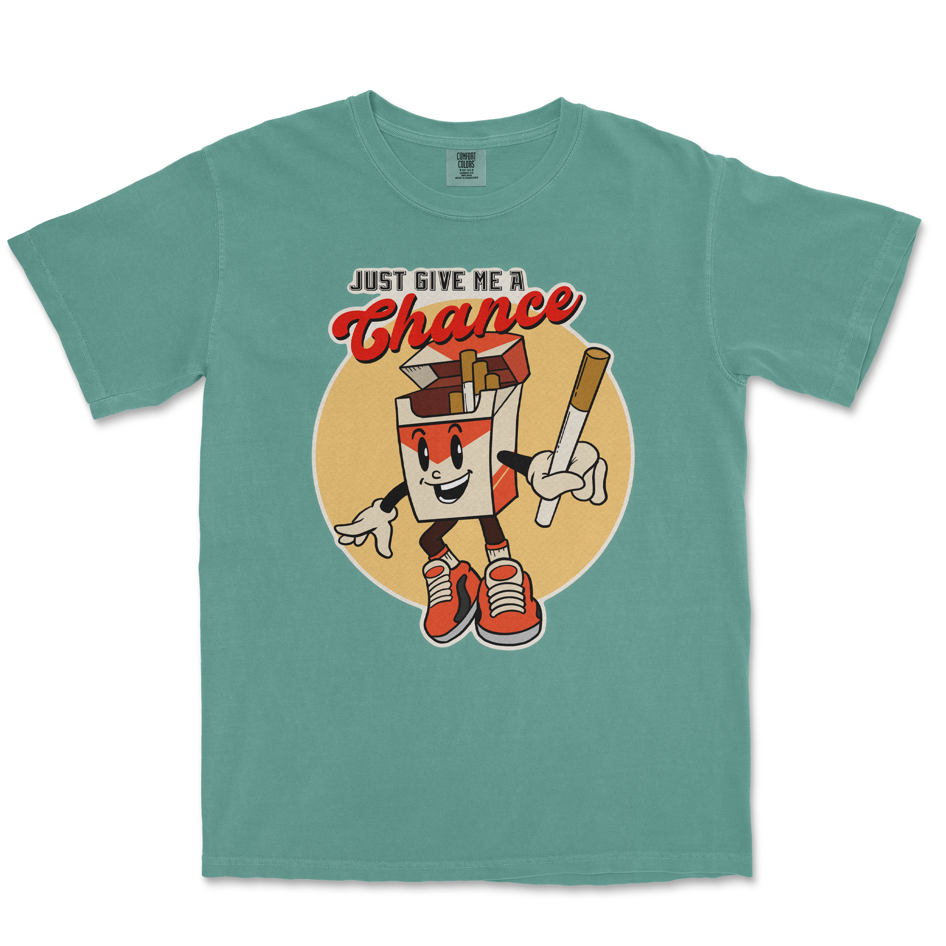 Comfort Colors T-Shirt Vintage Cigarette in Light Green