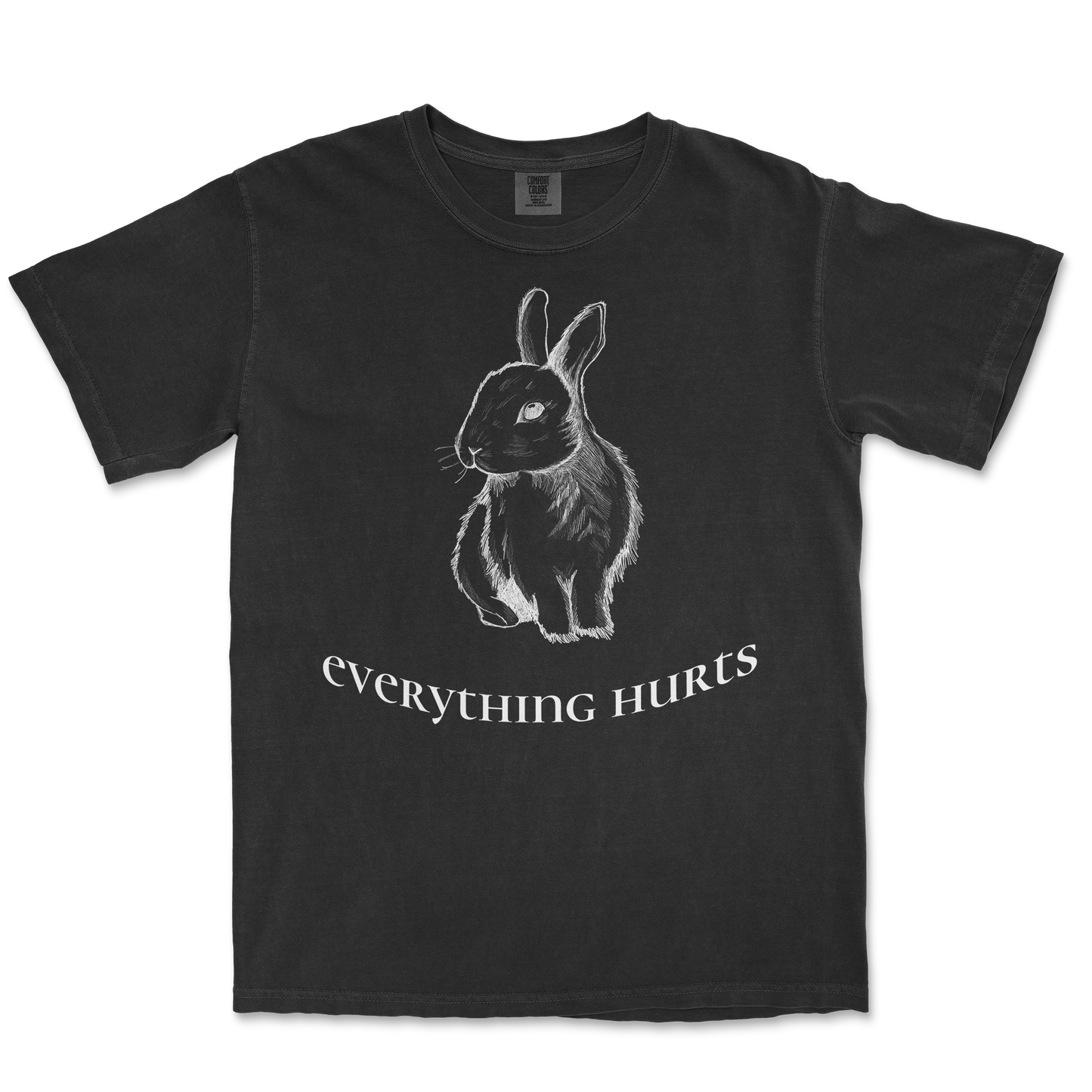 Comfort Colors T-Shirt Everything Hurts in Black