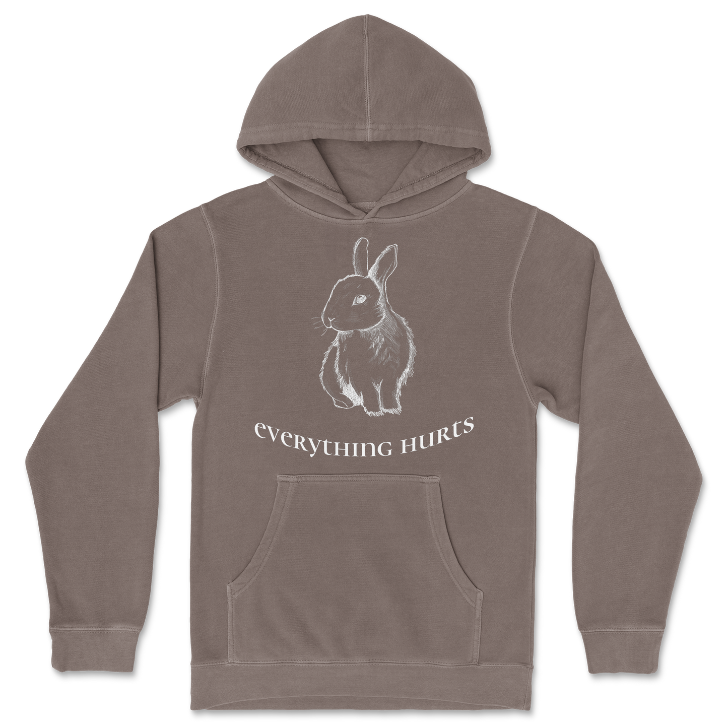 Independent Clothing Co. Hoodie Everything Hurts in Clay