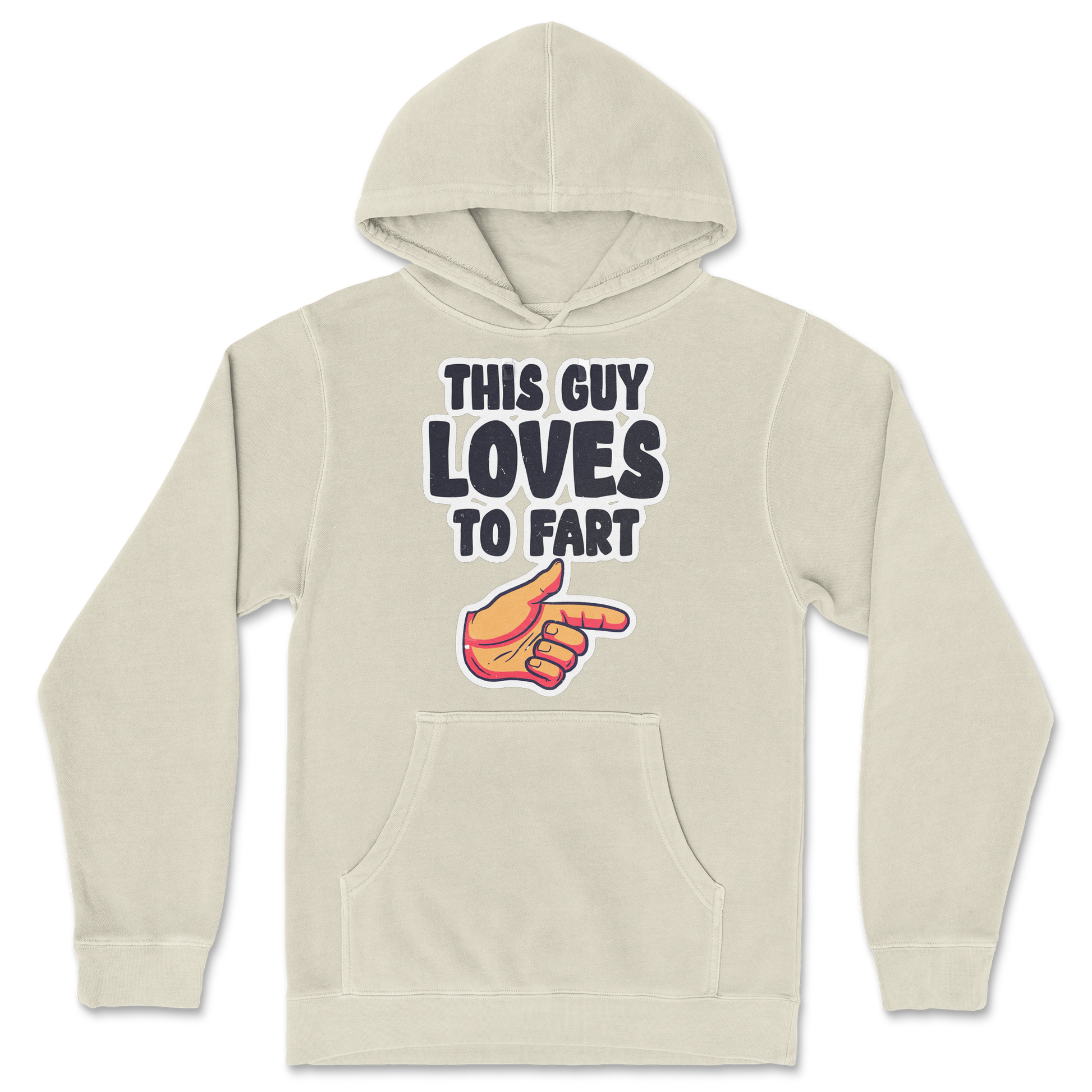 Independent Clothing Co. Hoodie Who Farted  in Ivory