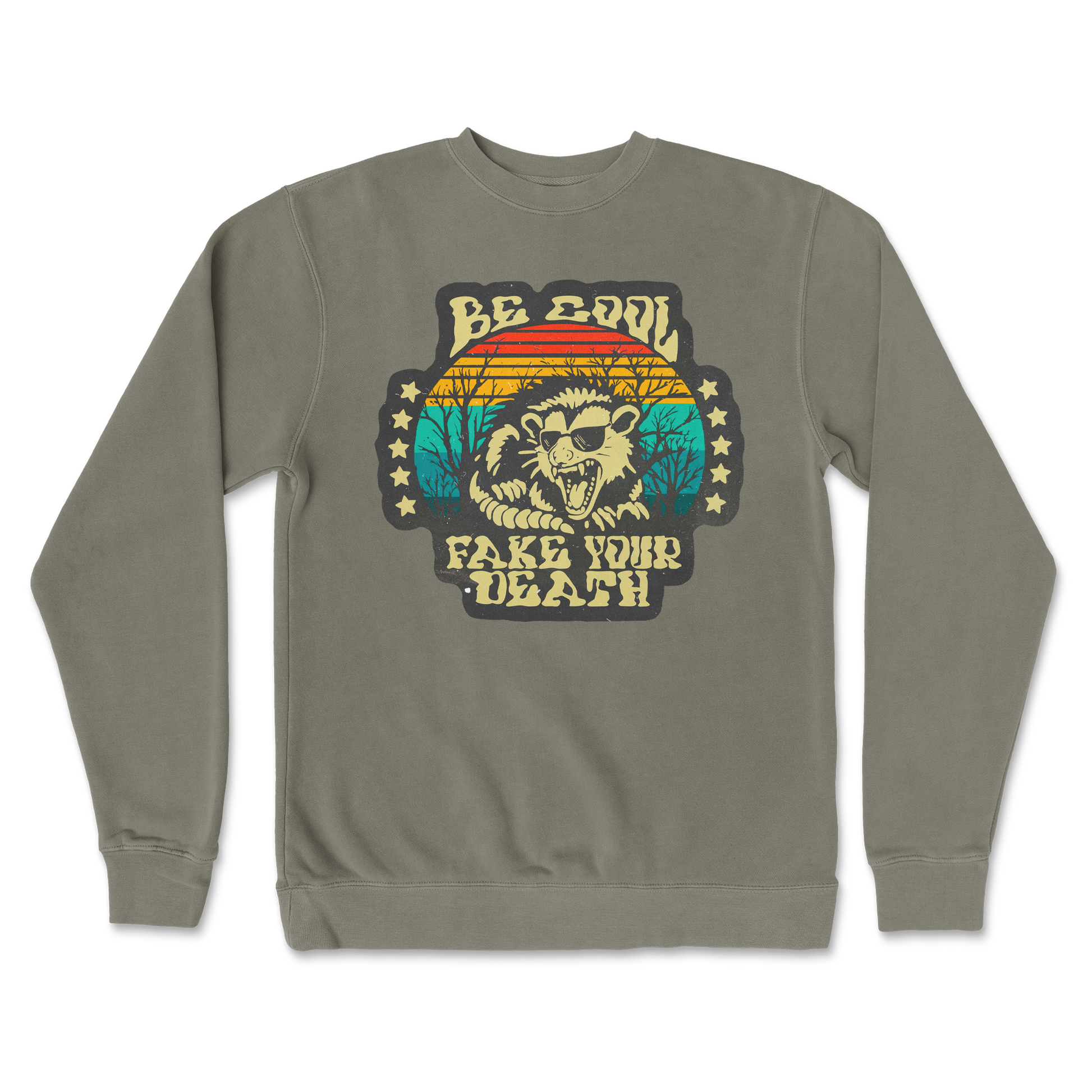 Independent Clothing Co. Crew Neck Fake Your Death in Army