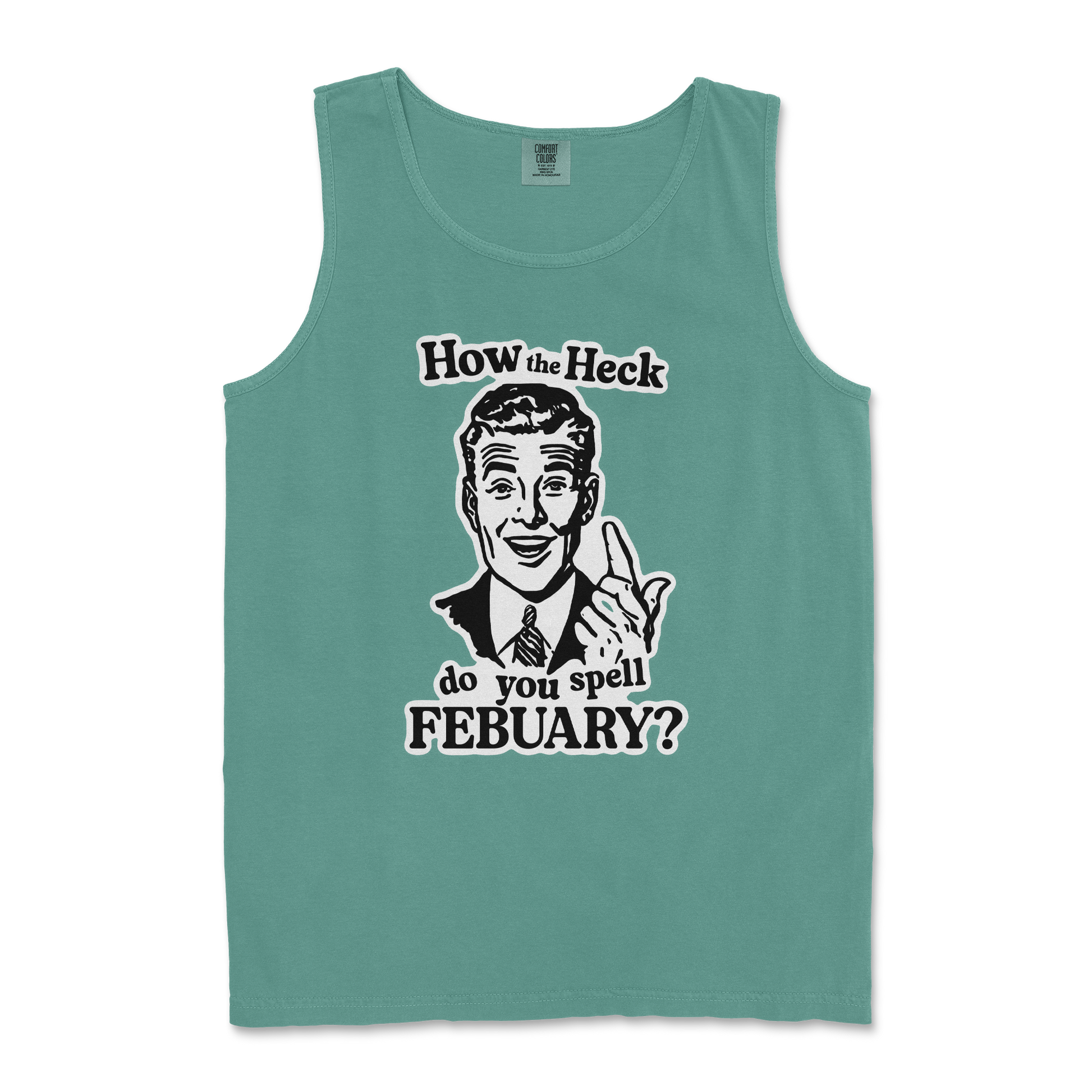 Comfort Colors Tank Top February in Light Green