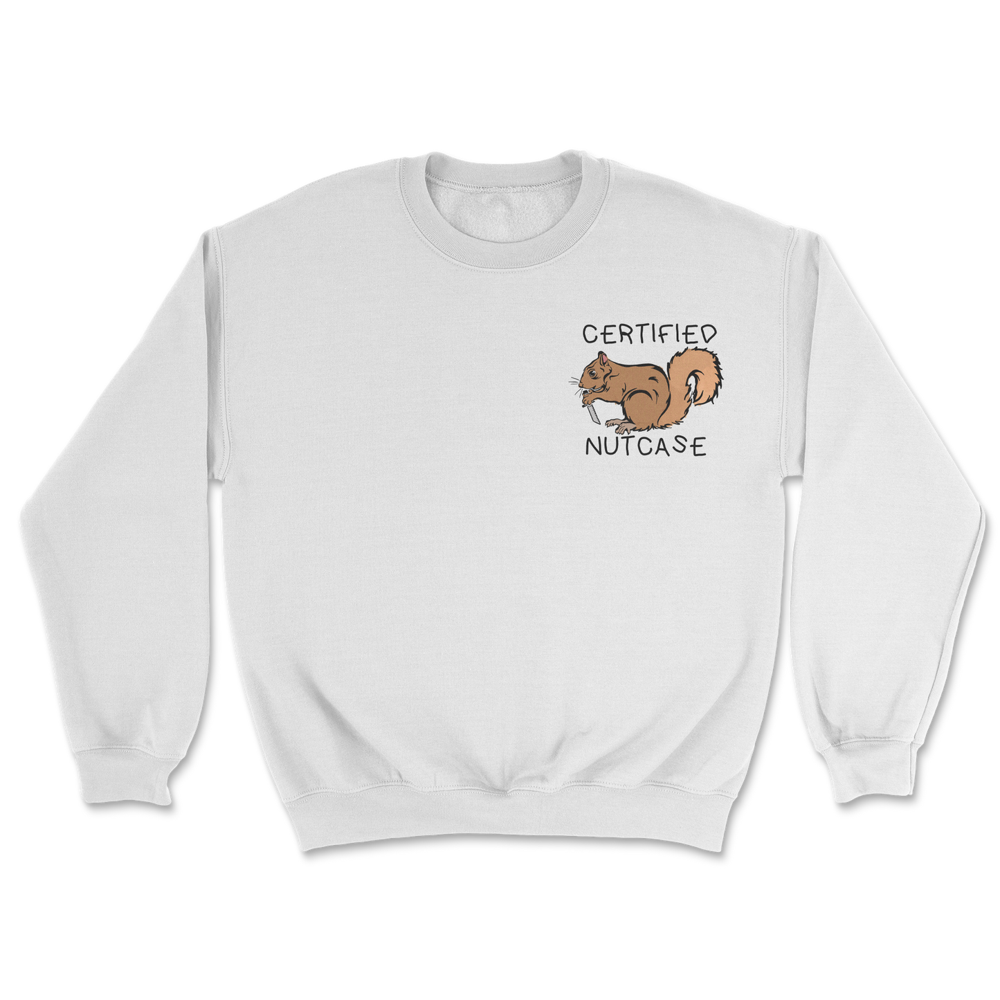 The Nice Shirt Crew Neck Nutcase in White