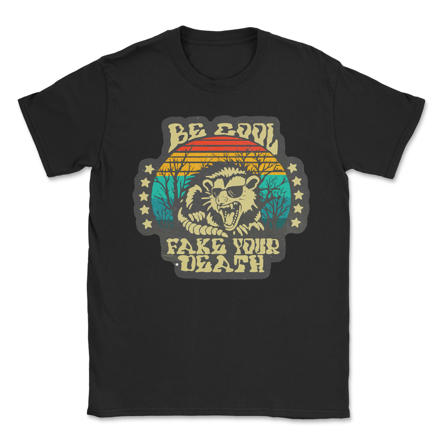 Heavy Blend T-Shirt Fake Your Death in Black