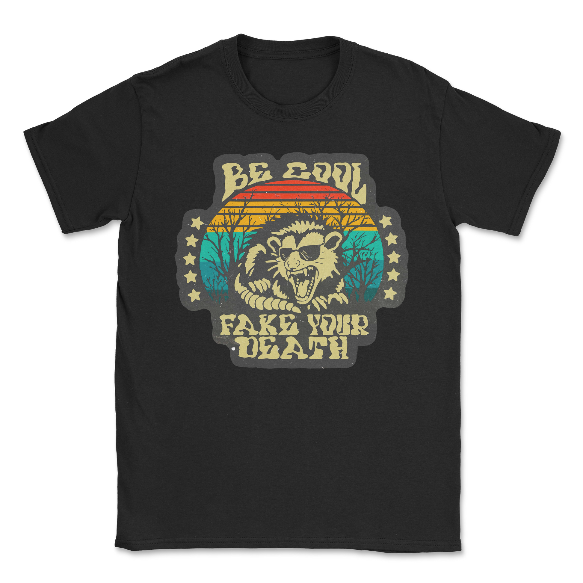 Heavy Blend T-Shirt Fake Your Death in Black