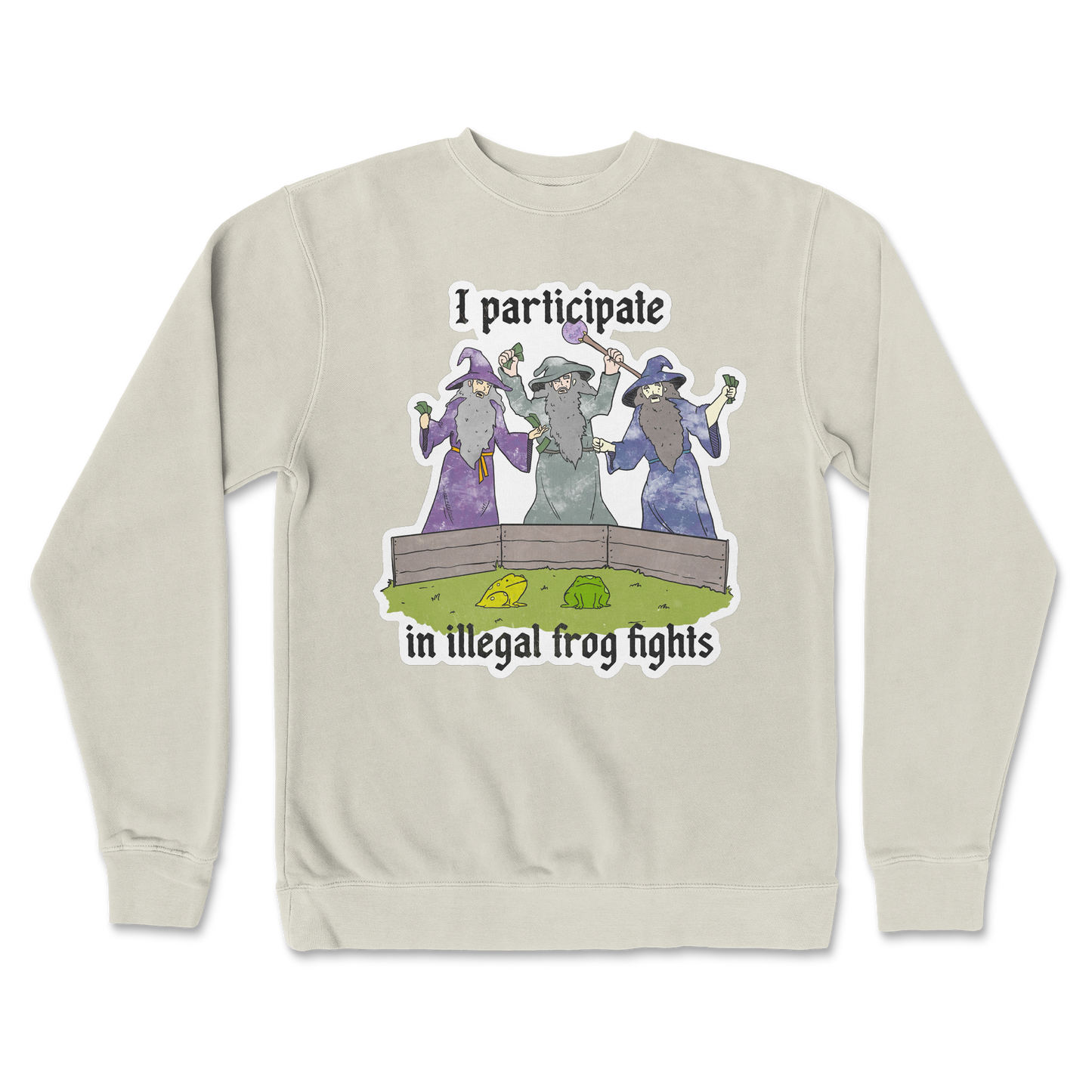 Independent Clothing Co. Crew Neck Wizard Activities in Bone