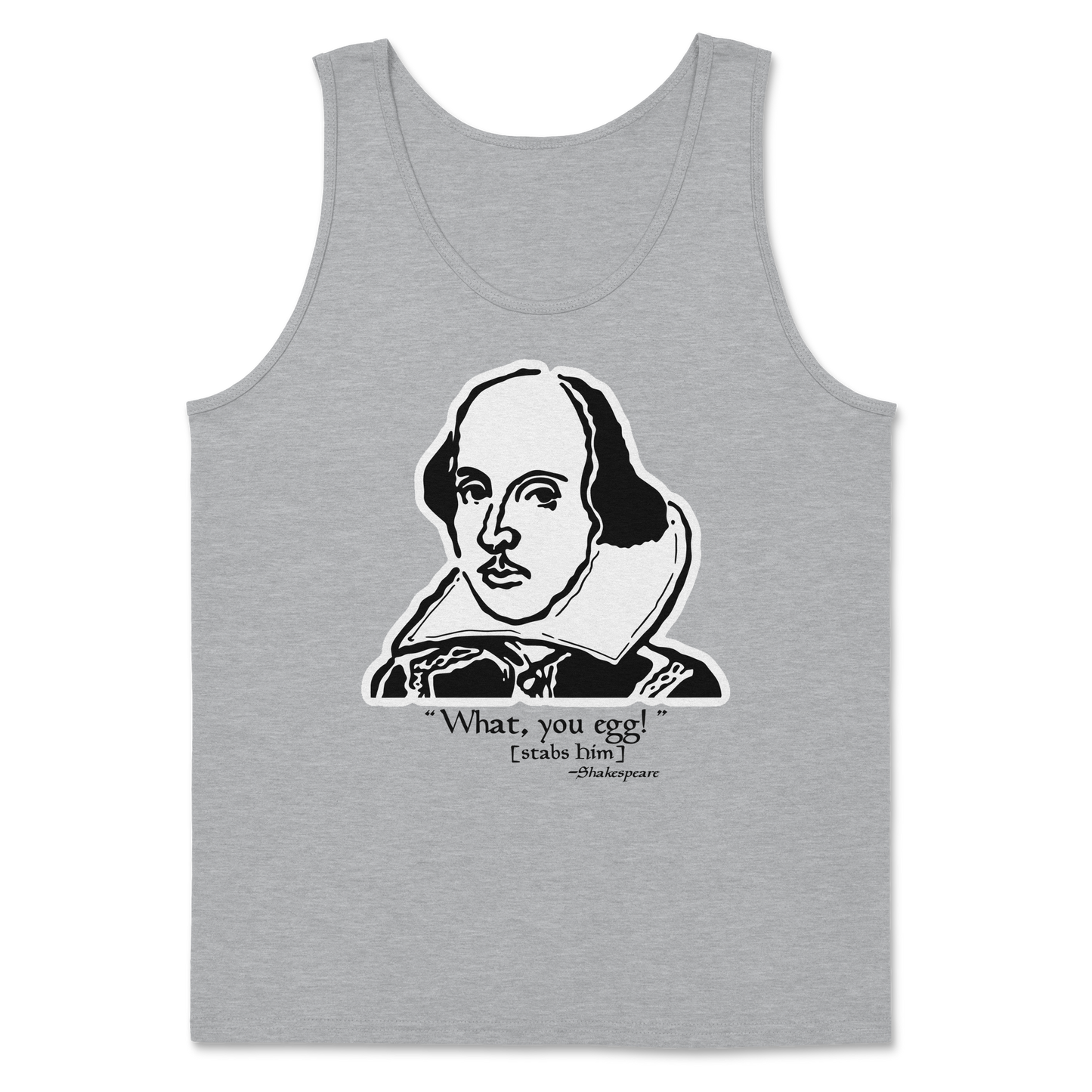The Nice Shirt Tank Top Shakespeare Quote in Sports-Grey