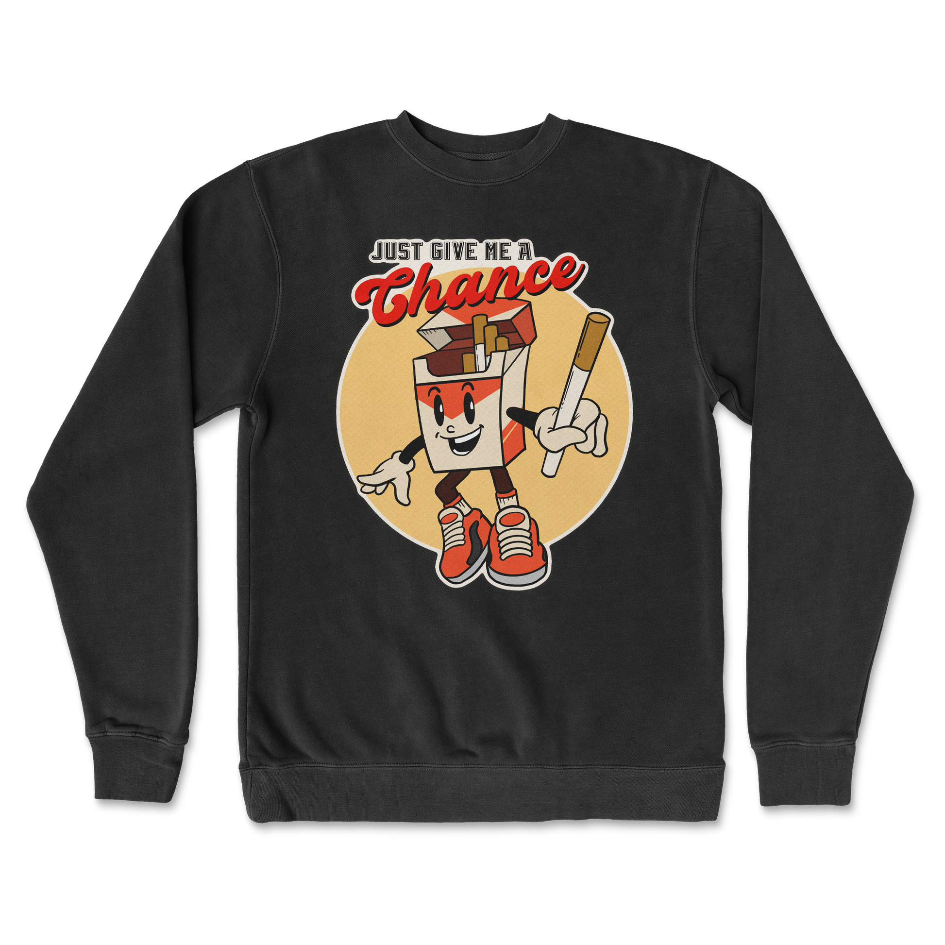 Independent Clothing Co. Crew Neck Vintage Cigarette in Black