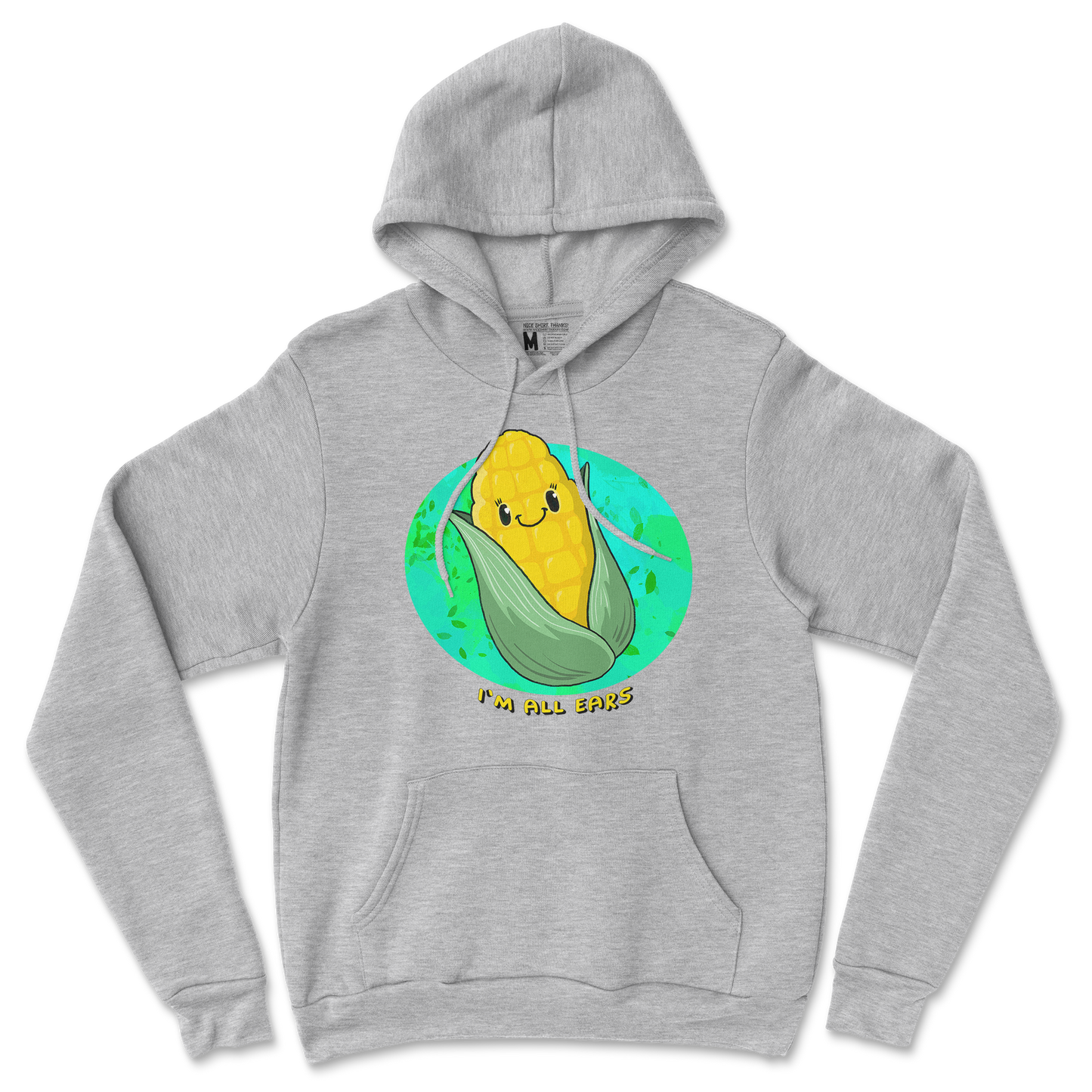 Gildan SoftStyle Hoodie Mmm Corn in Sports Grey