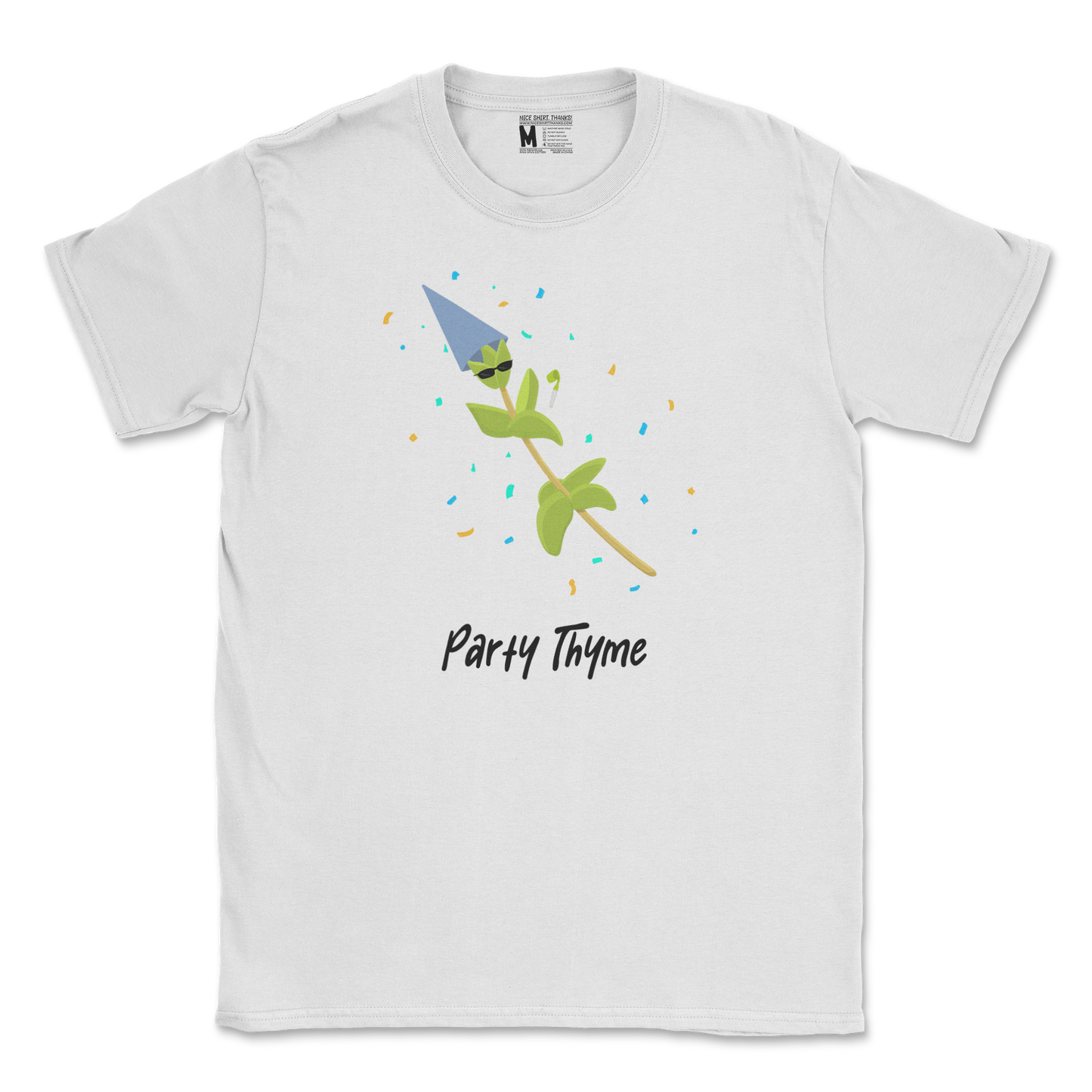 Gildan SoftStyle T-Shirt Party Thyme in White