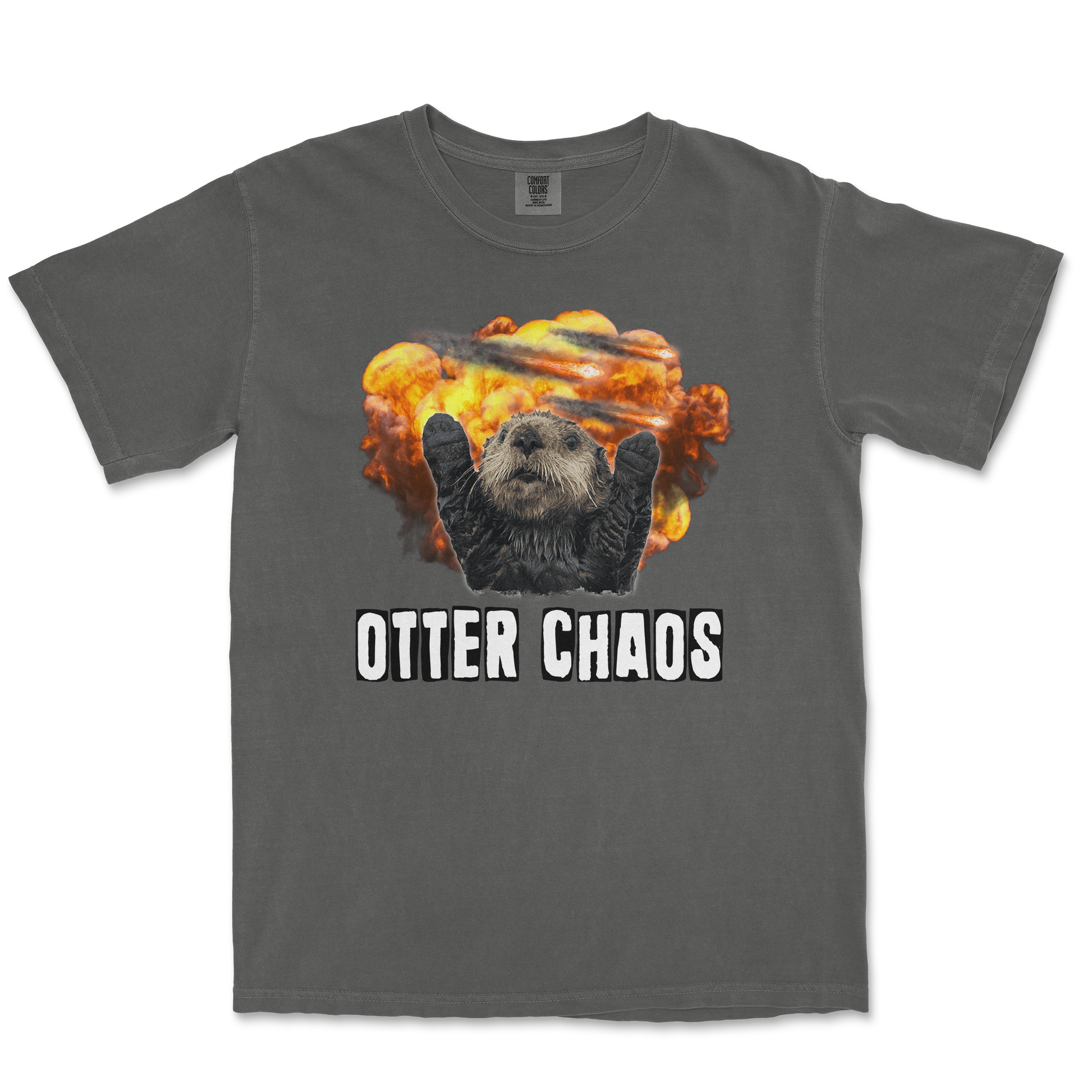 Comfort Colors T-Shirt Otter Chaos in Pepper