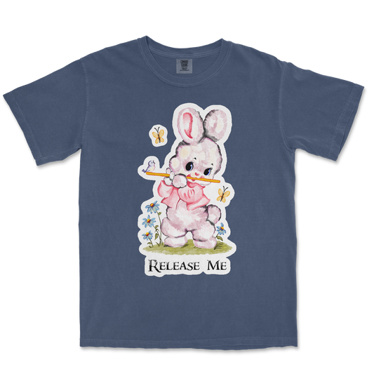 Comfort Colors T-Shirt Cute Bunny in Midnight