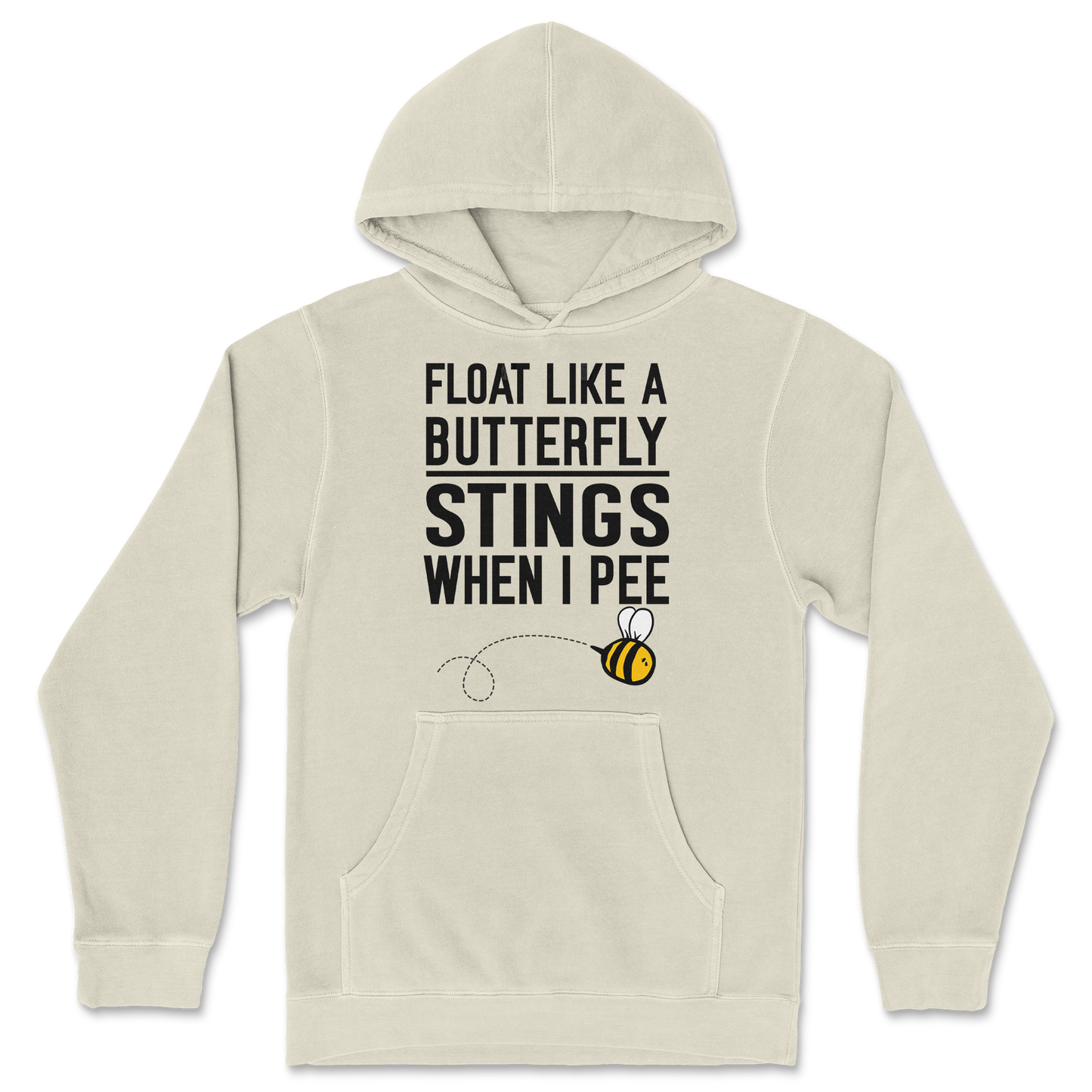 Independent Clothing Co. Hoodie Stings When I Pee in Ivory