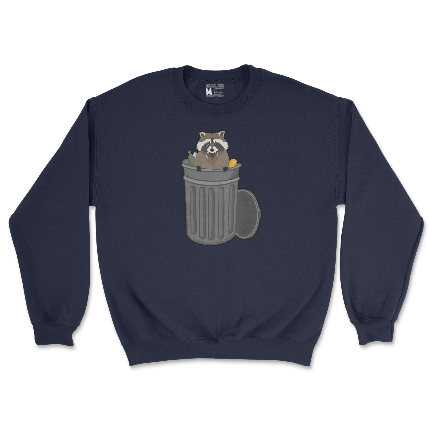 Gildan SoftStyle Crew Neck Trash Panda Enthusiast in Navy