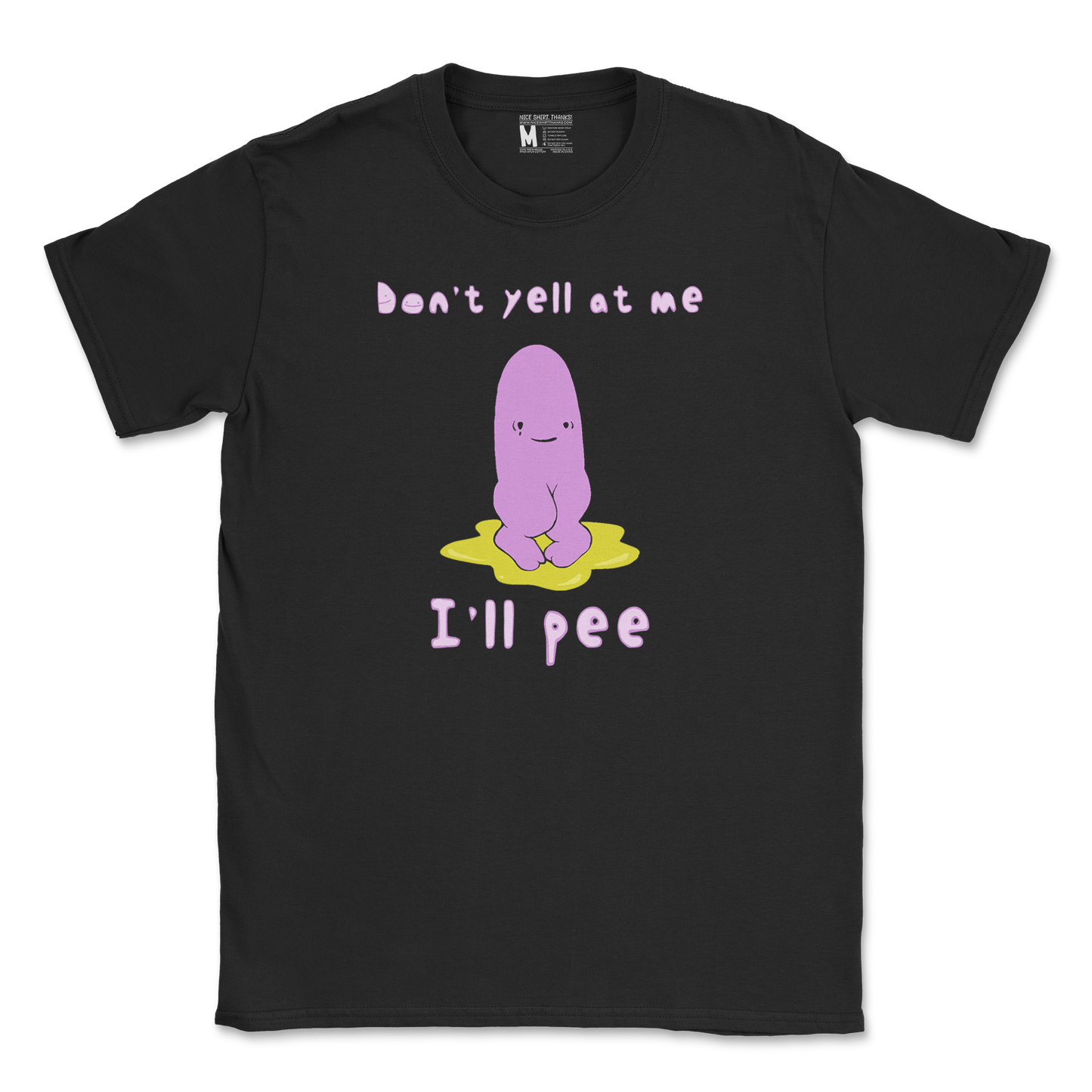 Gildan SoftStyle T-Shirt Dont Yell 2 in Black