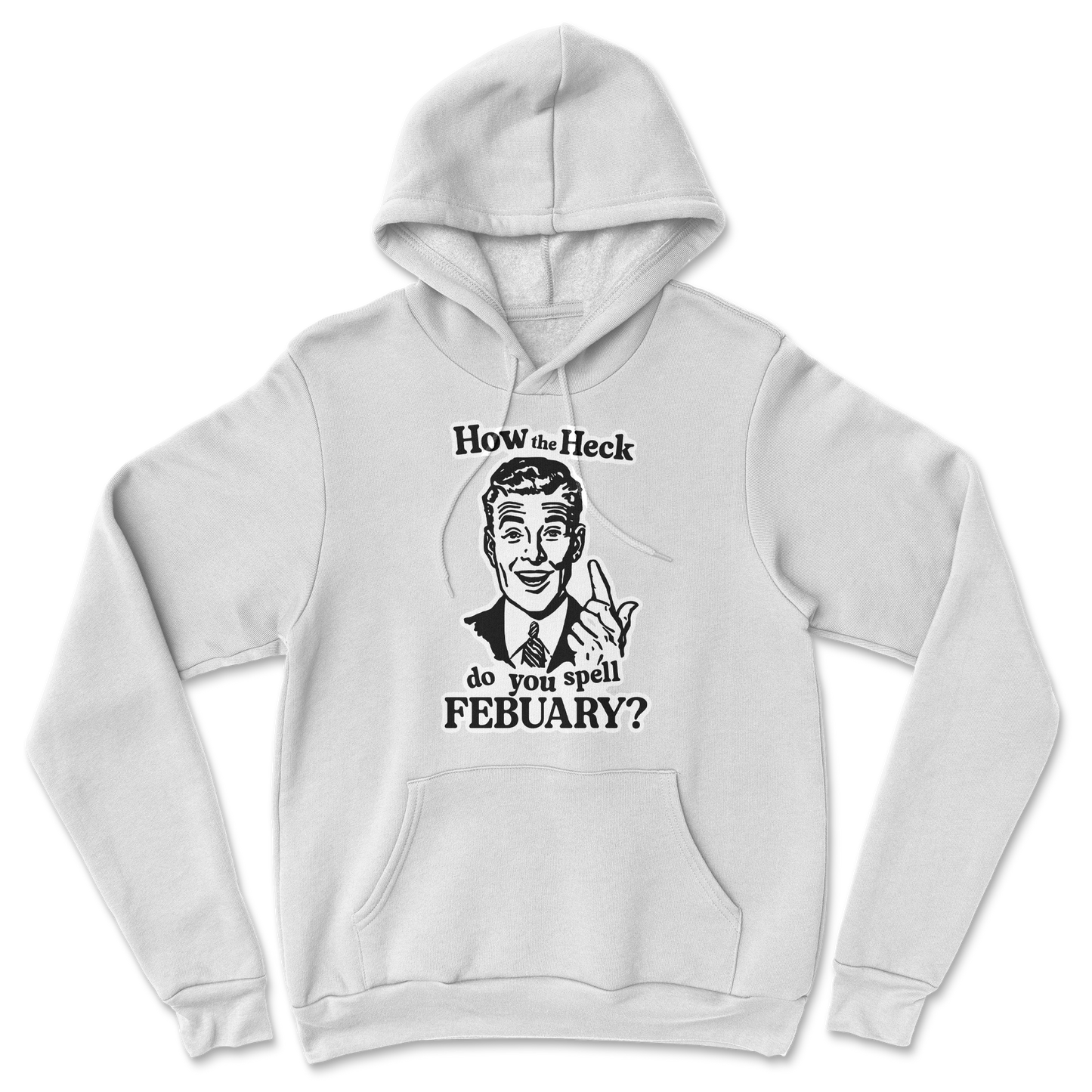 Heavy Blend Hoodie February in White