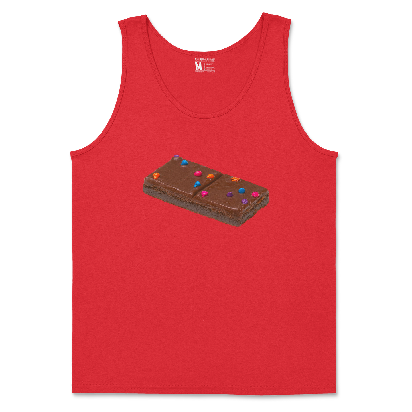 Gildan SoftStyle Tank Top Mmmmm Yummmm in Red