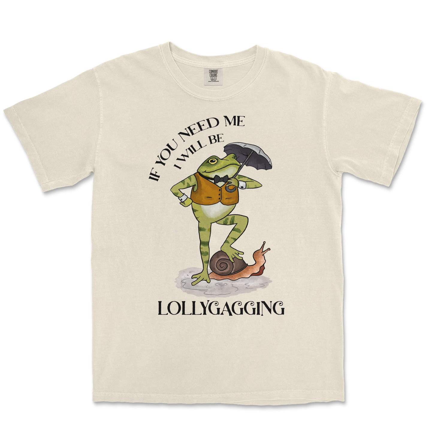 Comfort Colors T-Shirt Lollygagging in Ivory