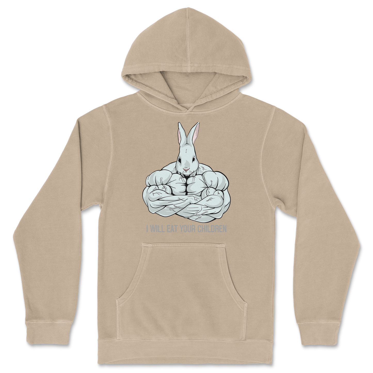 Independent Clothing Co. Hoodie Scary Rabbit in Sandstone