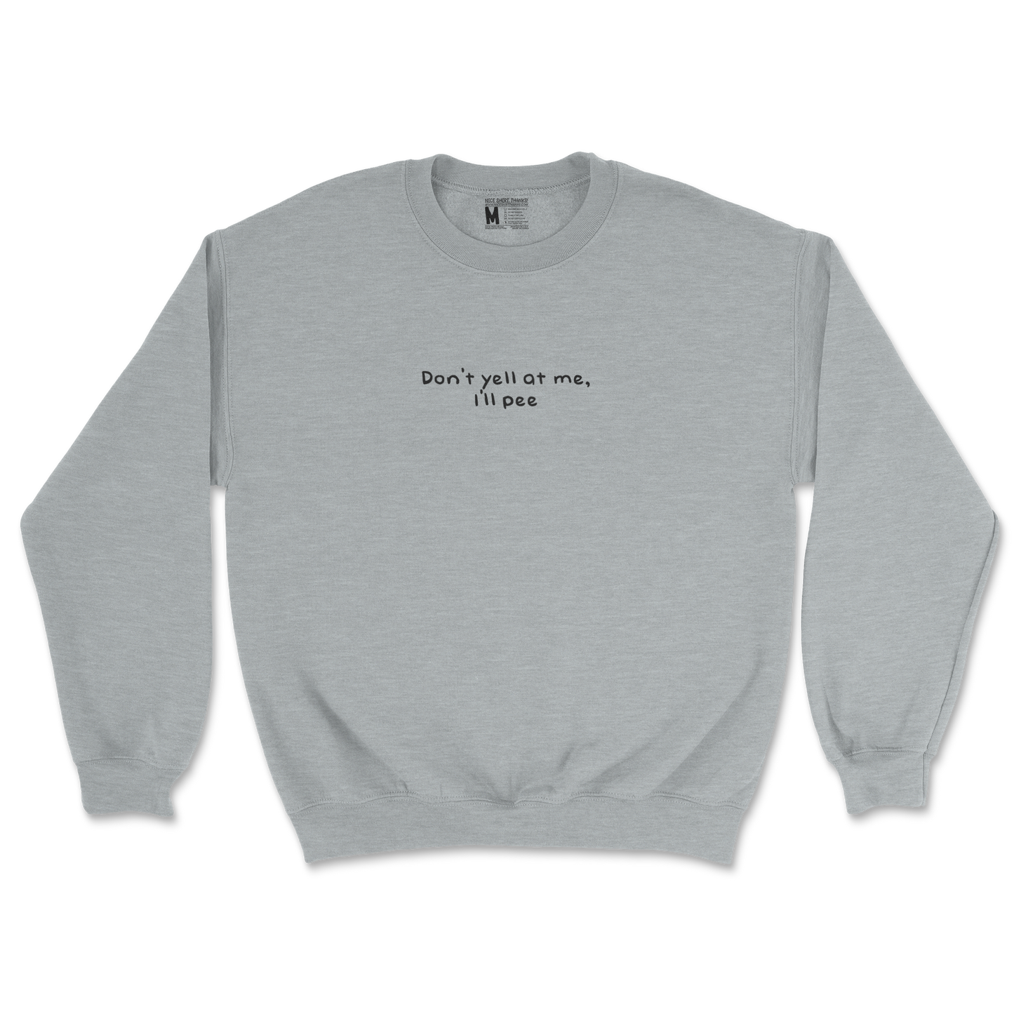 Gildan SoftStyle Crew Neck Dont Yell in Sports Grey