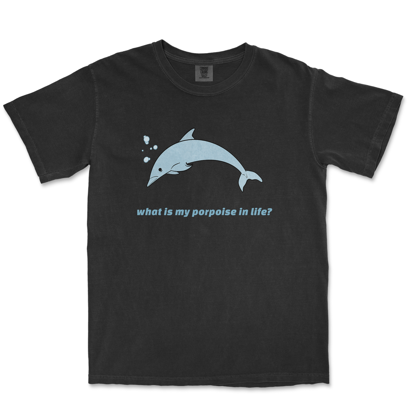 Comfort Colors T-Shirt Porpoise in Black