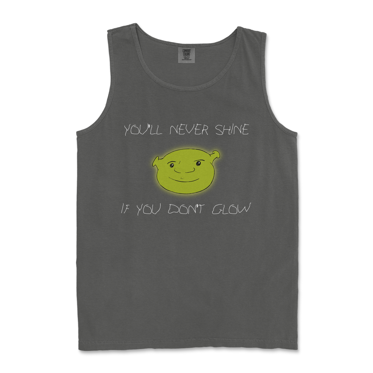 Comfort Colors Tank Top Shrekc in Pepper