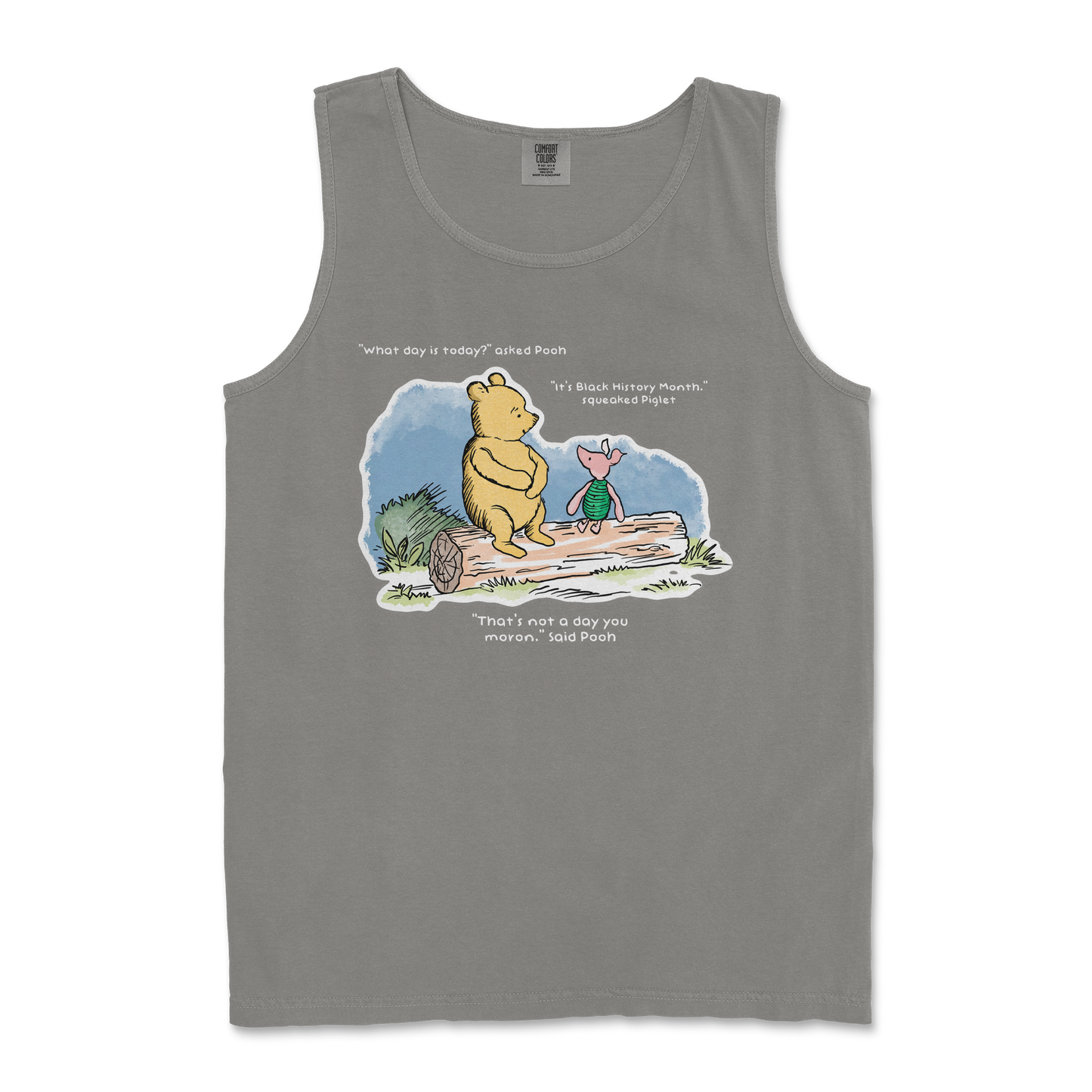 Comfort Colors Tank Top Winnie the Pooh in Grey