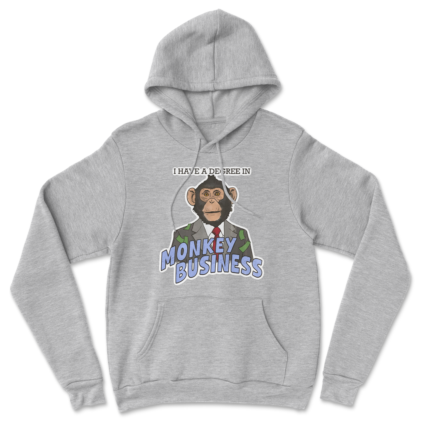 Heavy Blend Hoodie Monkey Business in Grey Heather