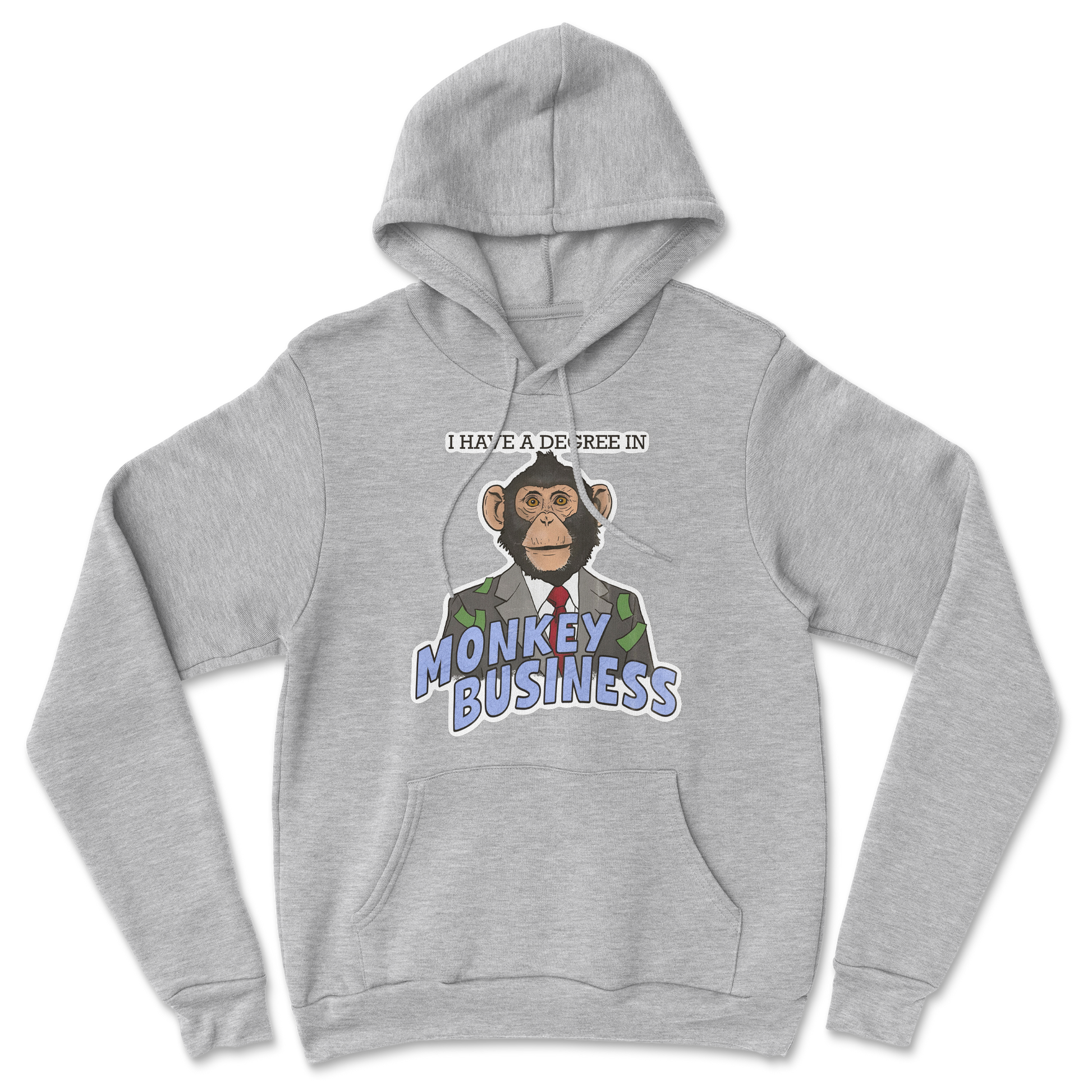 Heavy Blend Hoodie Monkey Business in Grey Heather
