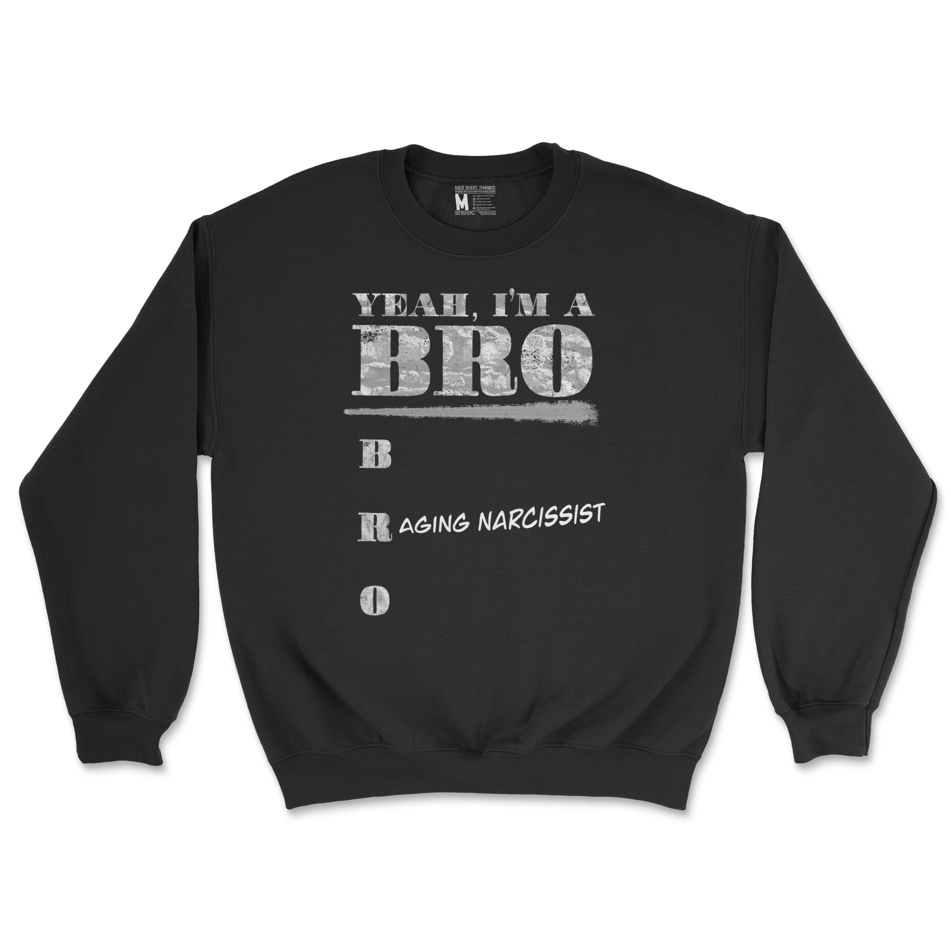 Gildan SoftStyle Crew Neck Im Your Bro in Black
