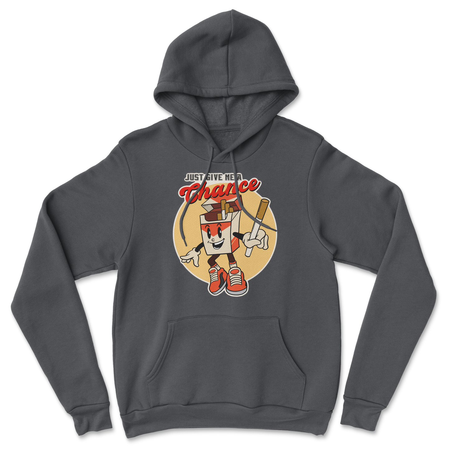 Heavy Blend Hoodie Vintage Cigarette in Black