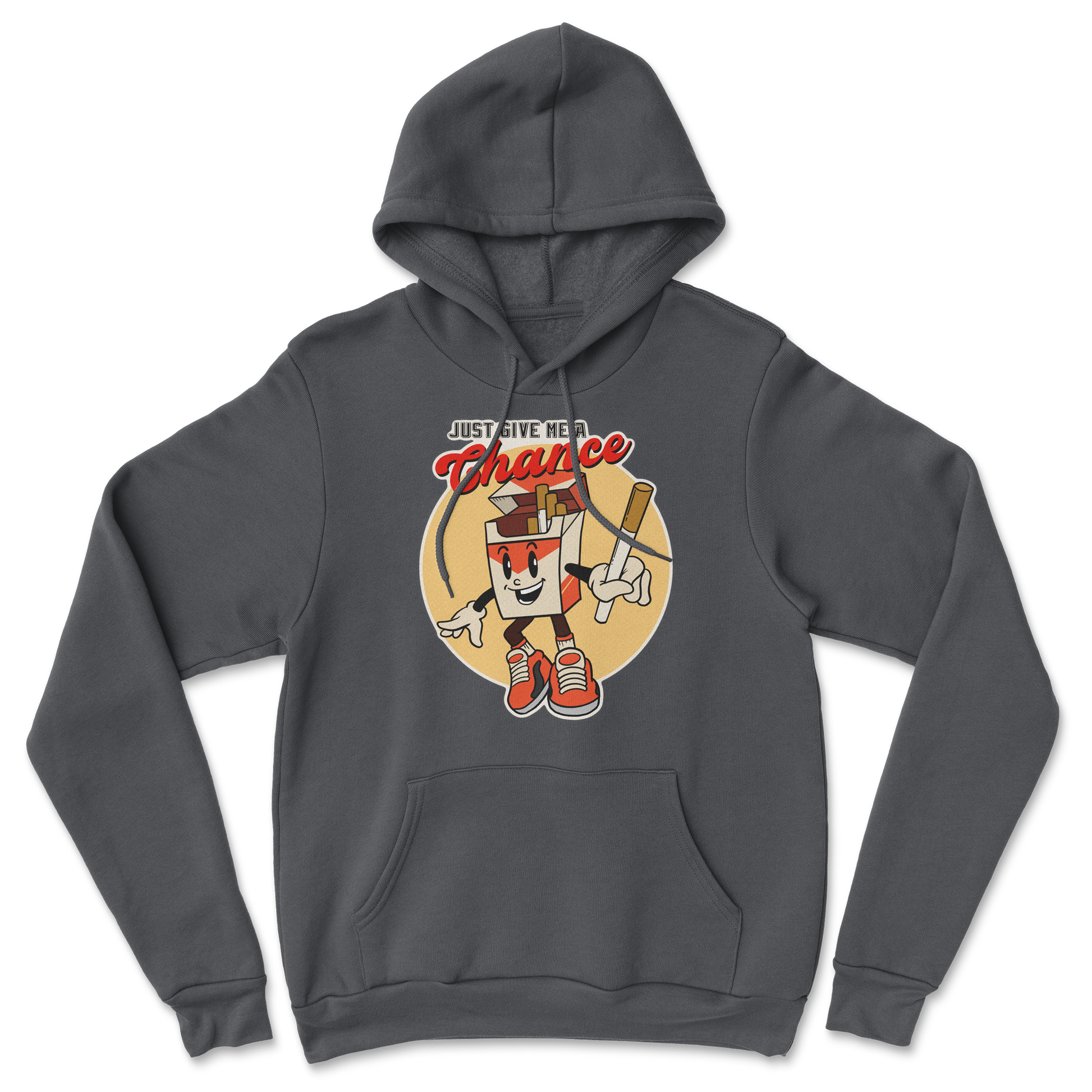 Heavy Blend Hoodie Vintage Cigarette in Black
