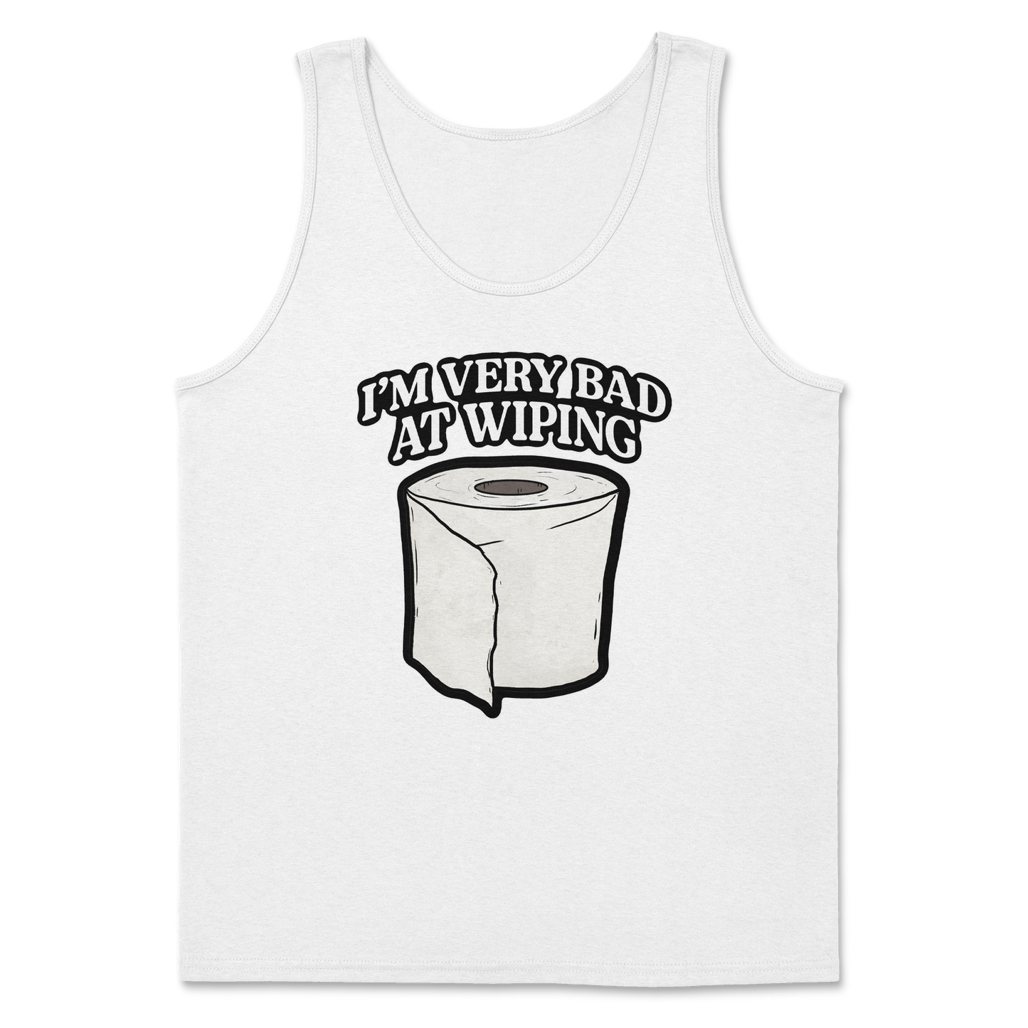 Heavy Blend Tank Top Bad Wiper in White