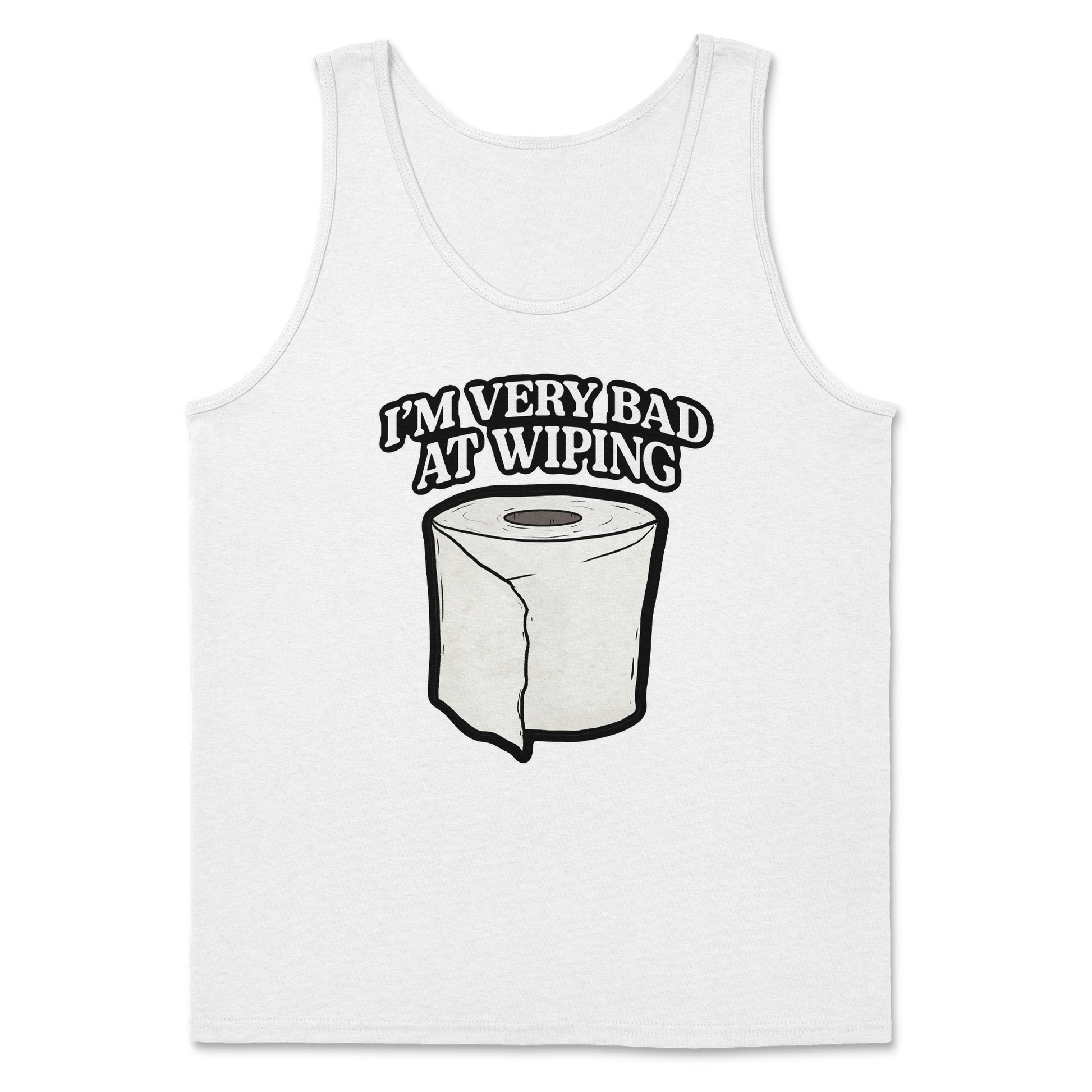 Heavy Blend Tank Top Bad Wiper in White