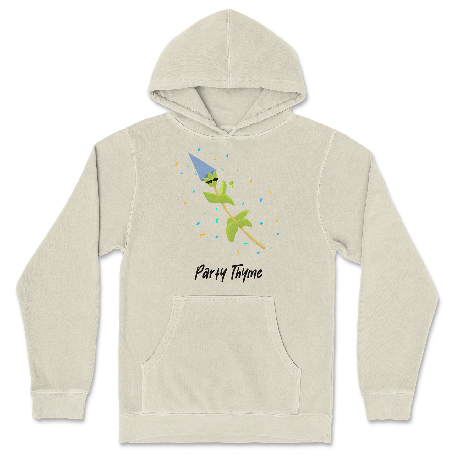 Independent Clothing Co. Hoodie Party Thyme in Ivory