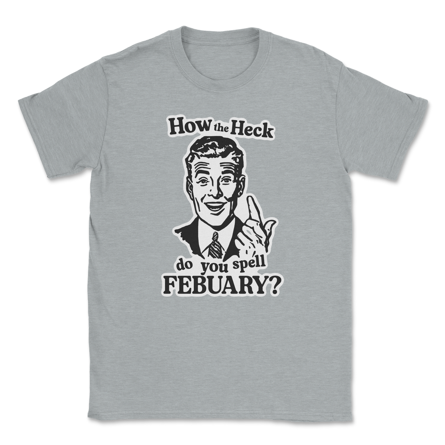 Heavy Blend T-Shirt February in Sports Grey
