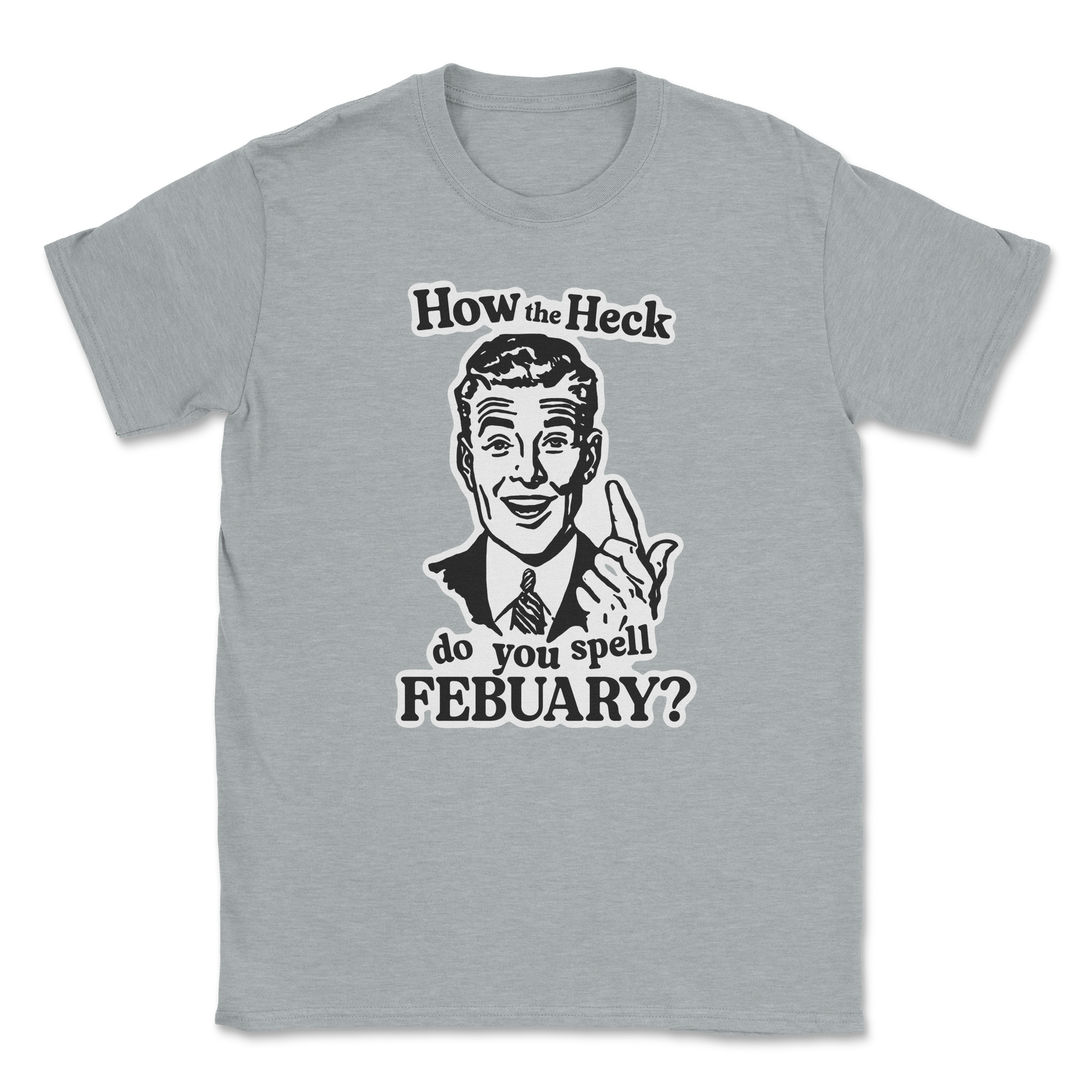 Heavy Blend T-Shirt February in Sports Grey