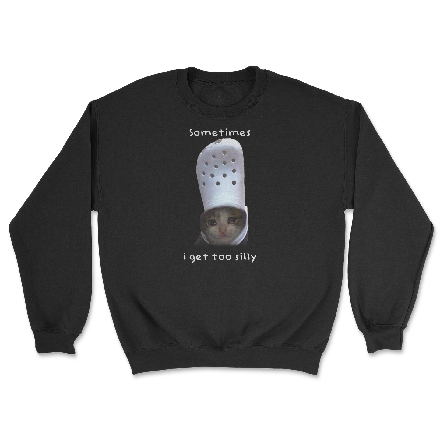 Gildan SoftStyle Crew Neck Got Too Silly in Black