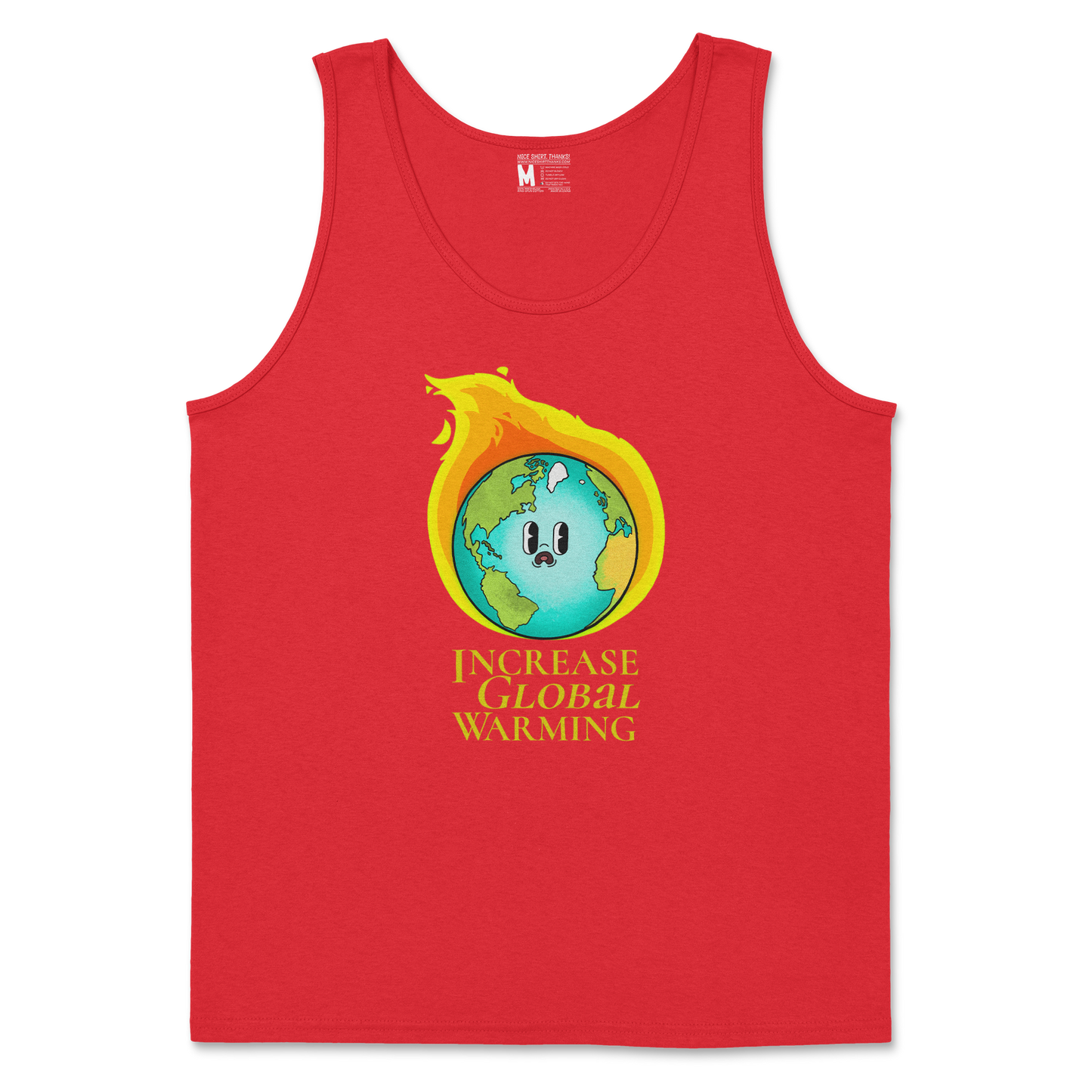 Gildan SoftStyle Tank Top in Red