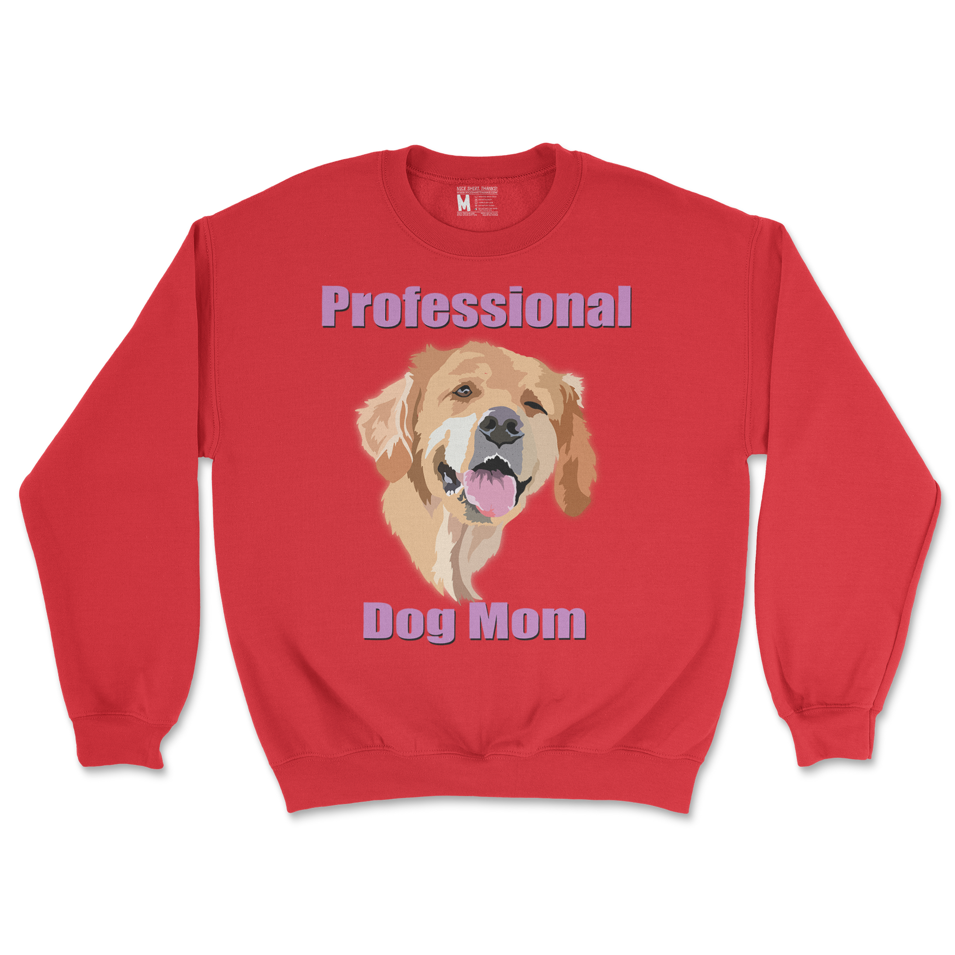 Gildan SoftStyle Crew Neck Dog Mom in Red