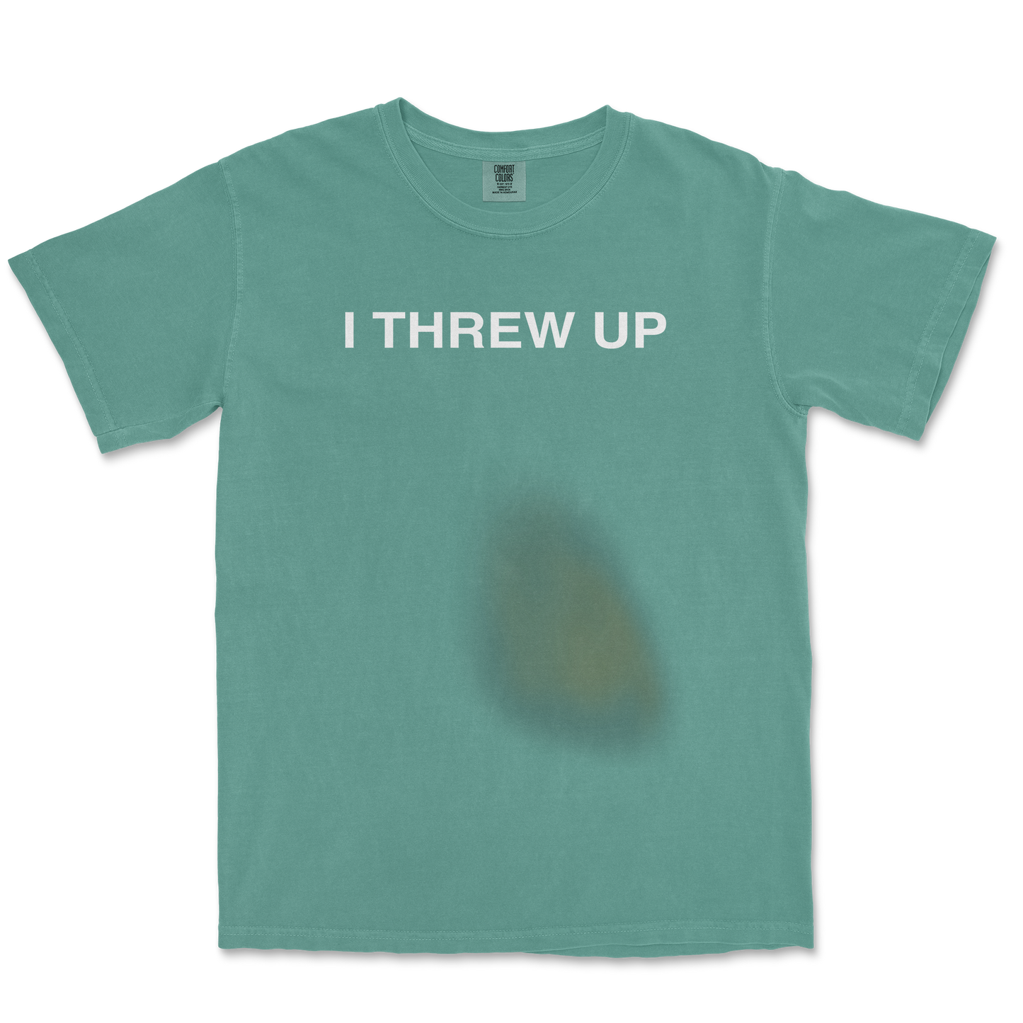 Comfort Colors T-Shirt Mom I Threw Up in LightGreen
